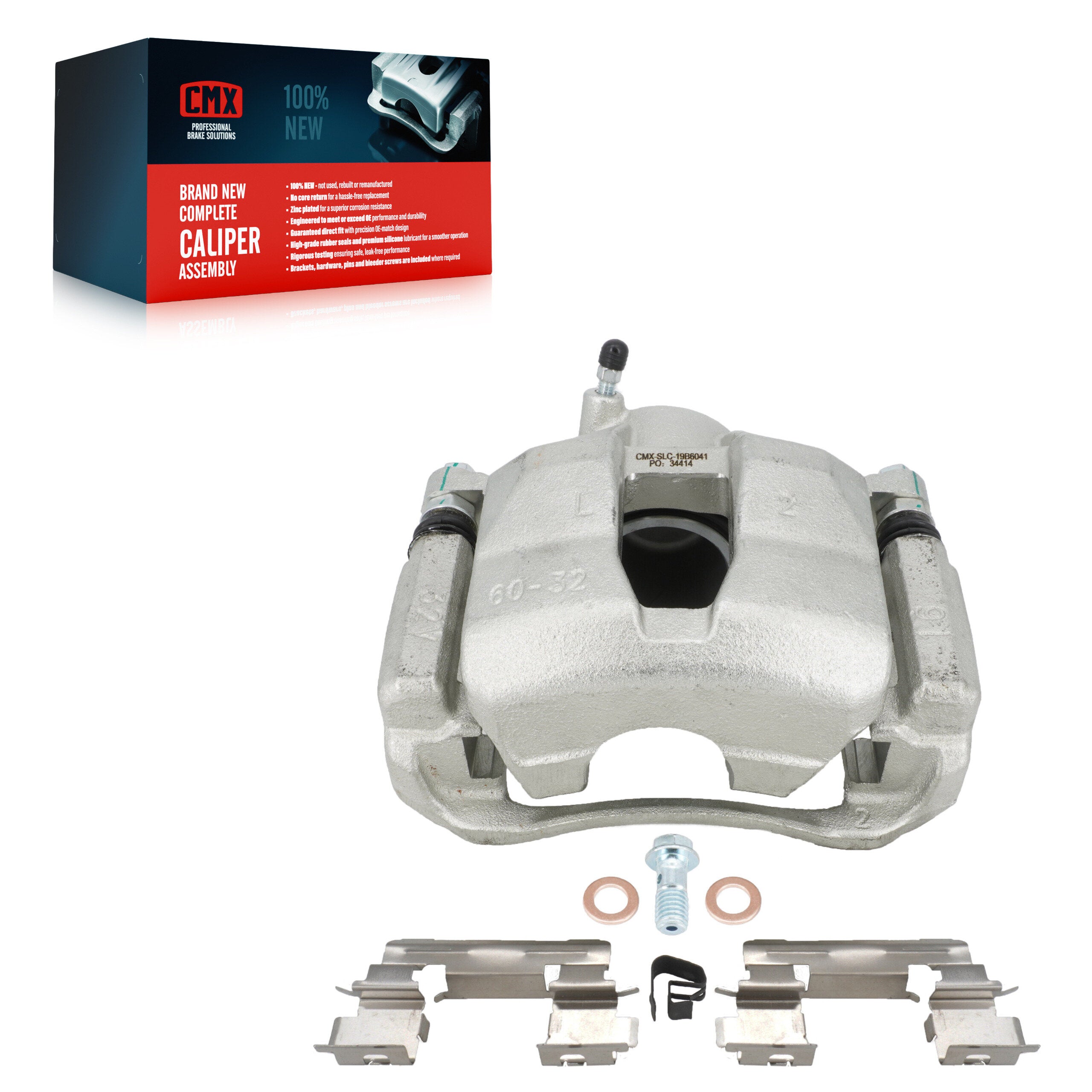 CMX SLC-19B6041 Disc Brake Caliper for 2006-2015 Lexus IS250, Lexus GS300 - Front Left