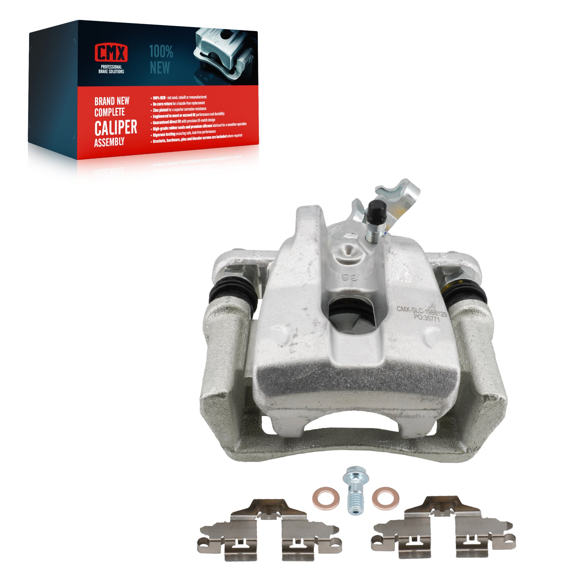 CMX SLC-19B6129 Disc Brake Caliper for 2009-2013 Pontiac Vibe, Toyota Matrix - Rear Right