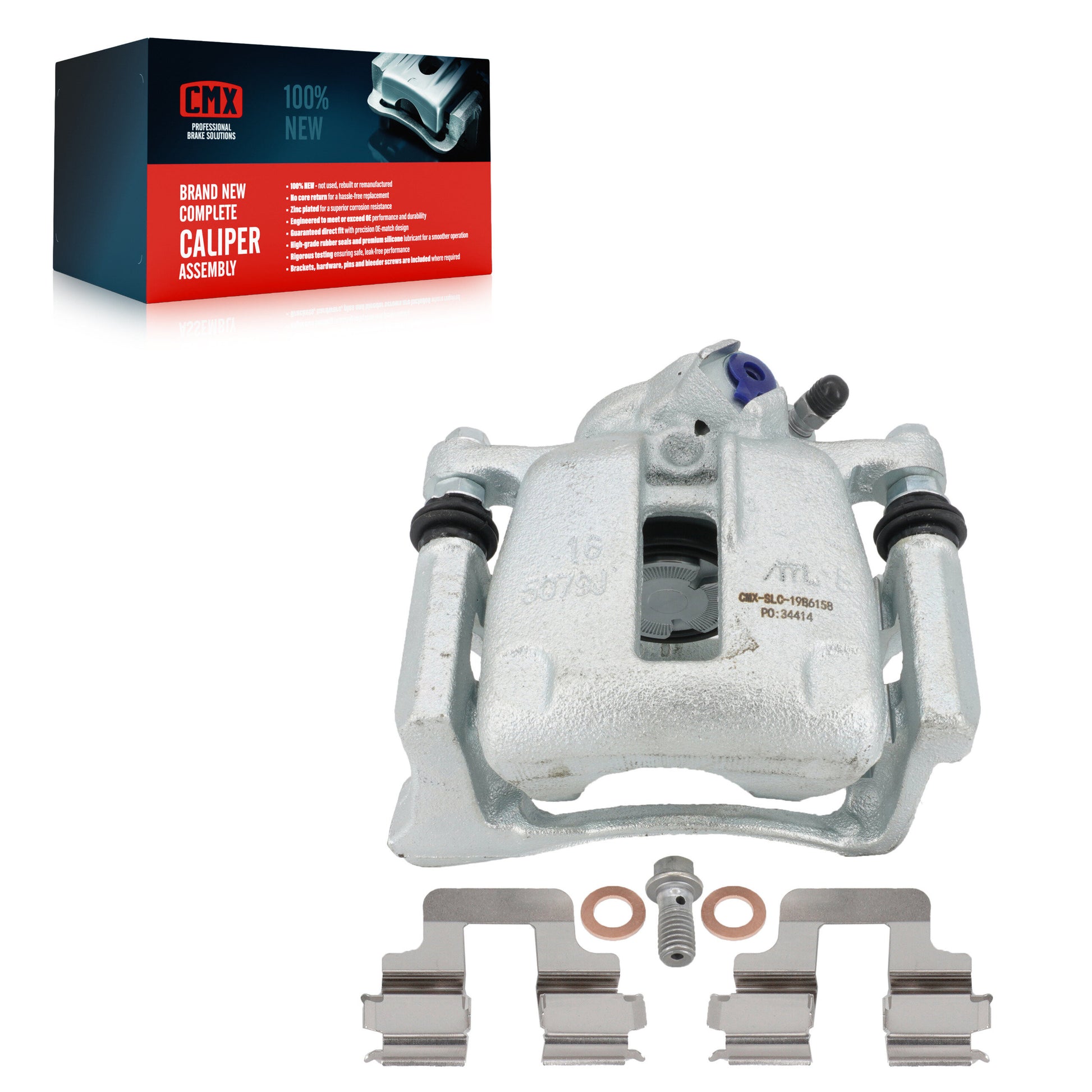 CMX SLC-19B6158 Disc Brake Caliper for 2009-2011 Volkswagen CC, Volkswagen Passat, Volkswagen Passat CC - Rear Left