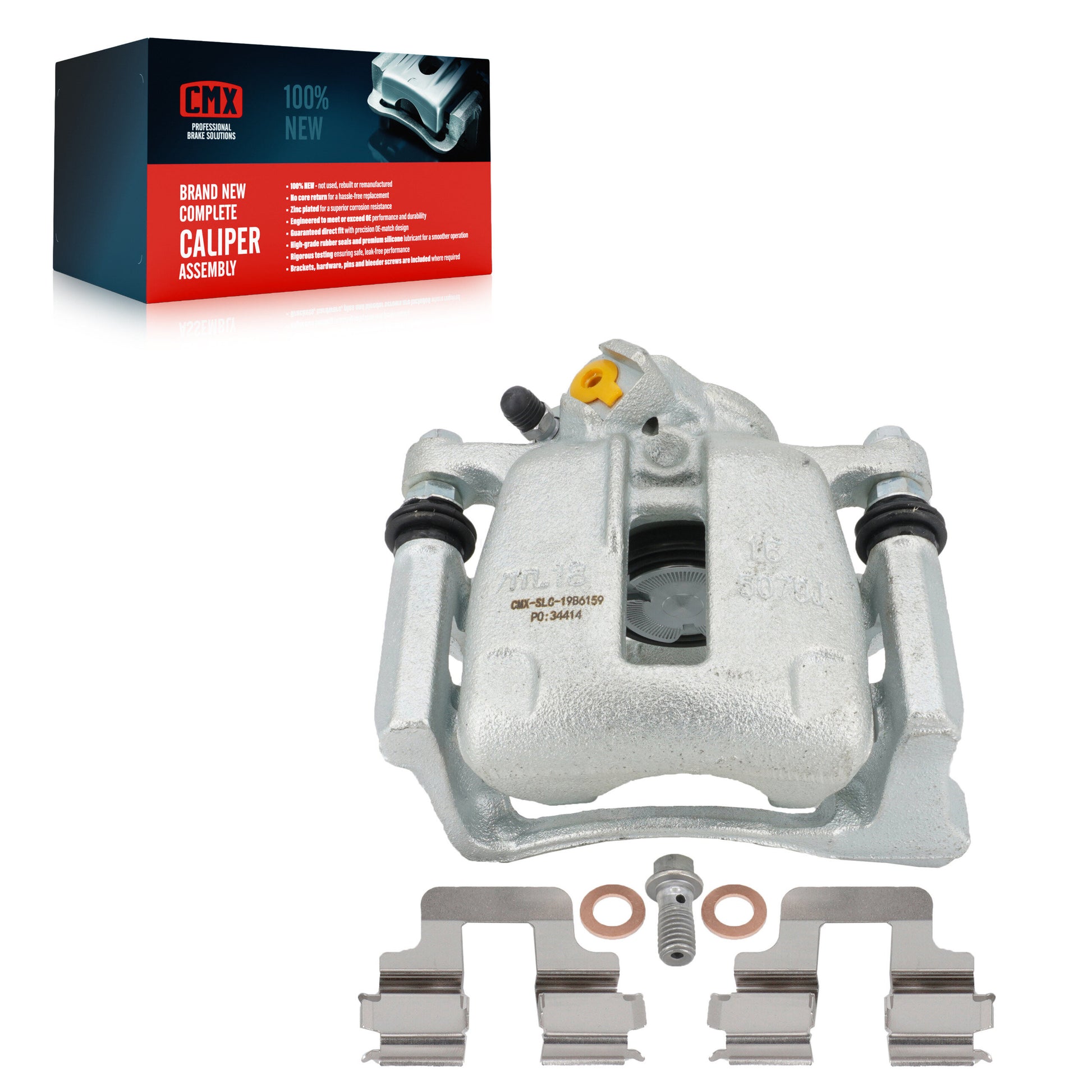 CMX SLC-19B6159 Disc Brake Caliper for 2009-2011 Volkswagen CC, Volkswagen Passat, Volkswagen Passat CC - Rear Right