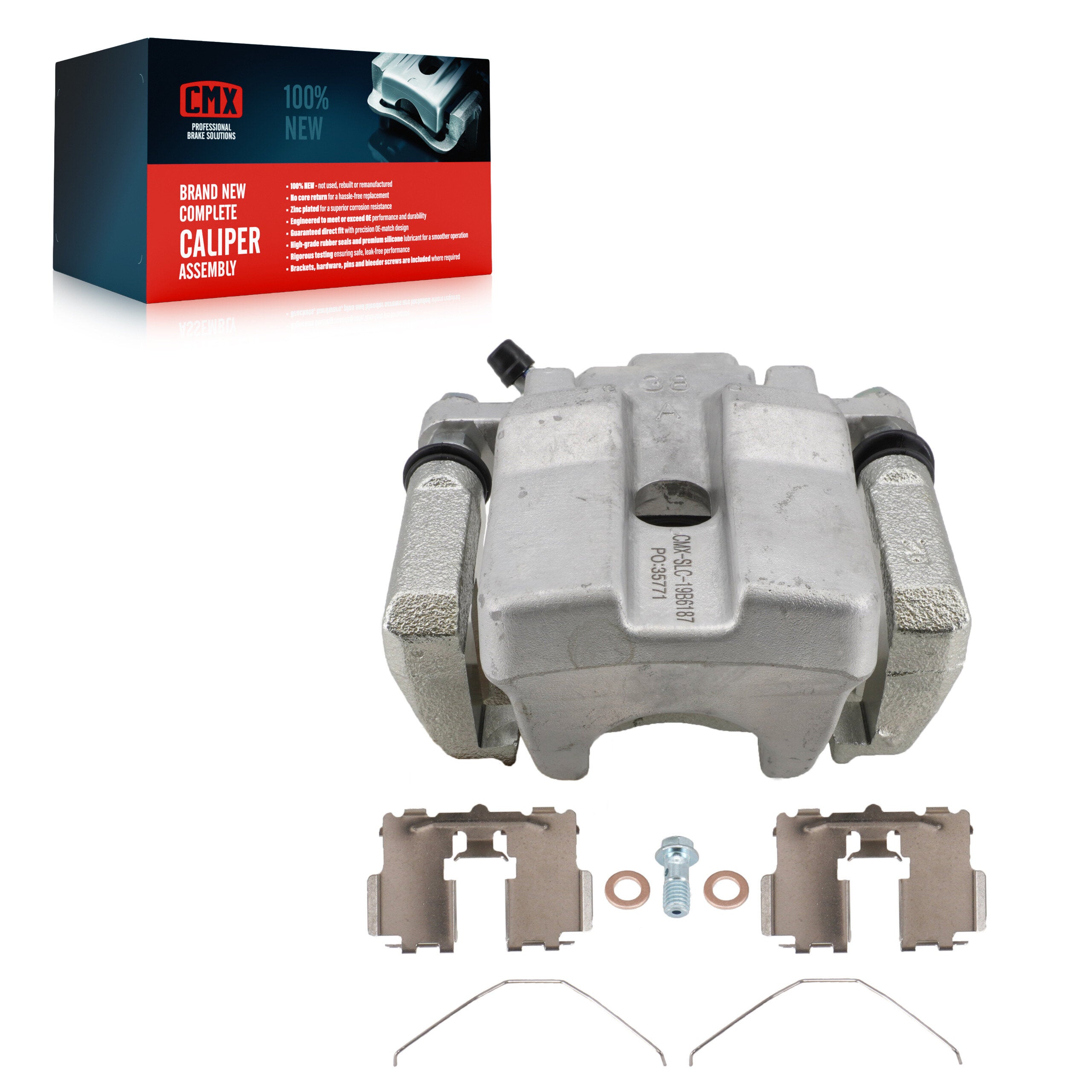 CMX SLC-19B6187 Disc Brake Caliper for 2009-2013 Pontiac Vibe, Toyota Matrix - Rear Right
