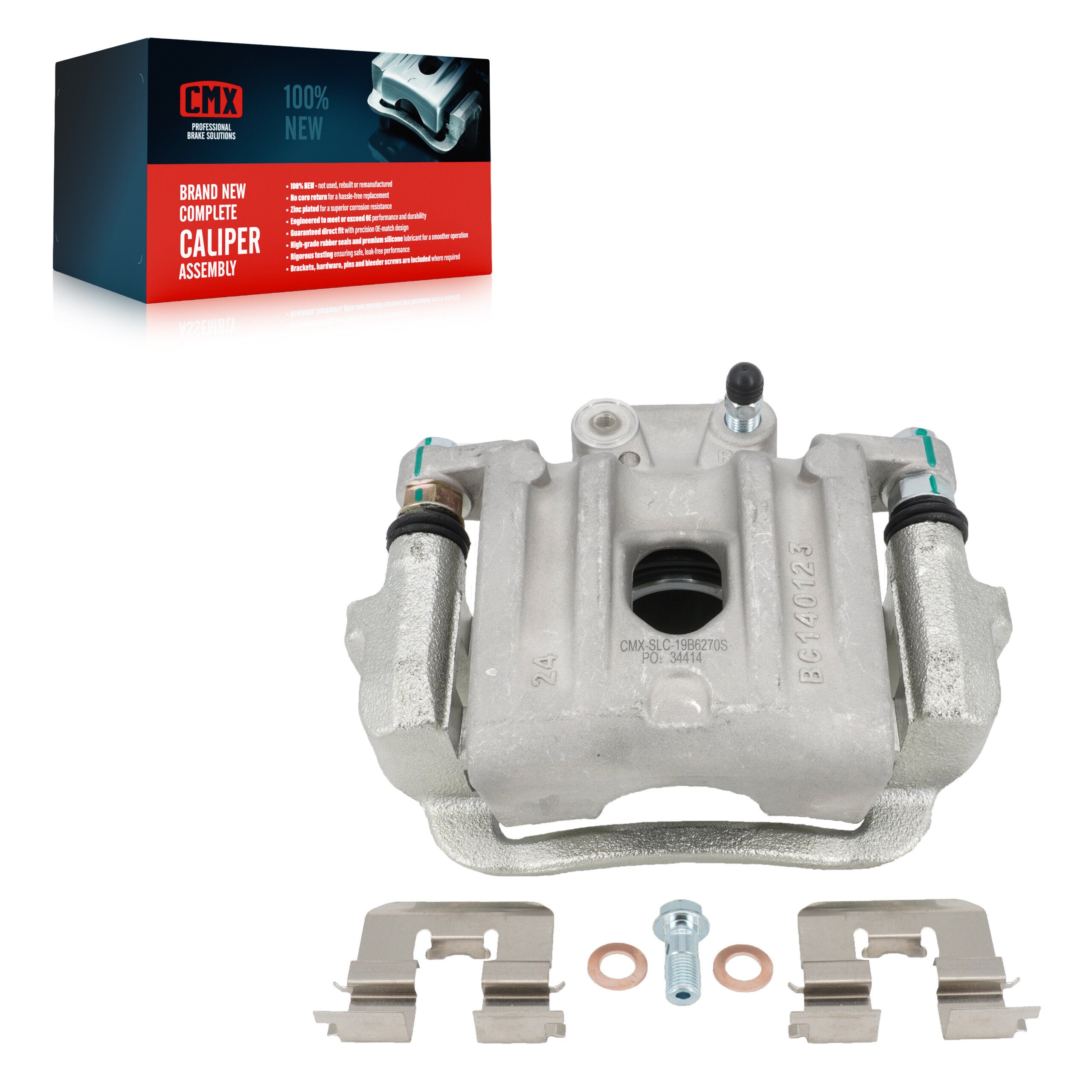 CMX SLC-19B6270S Disc Brake Caliper for 2010-2020 Kia Sorento, Hyundai Santa Fe, Hyundai Santa Fe Sport - Rear Right