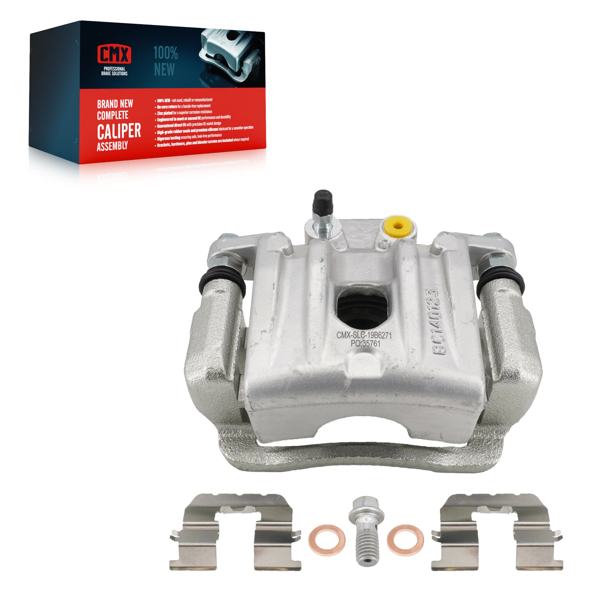 CMX SLC-19B6271 Disc Brake Caliper for 2010-2013 Kia Sorento, Hyundai Santa Fe - Rear Left