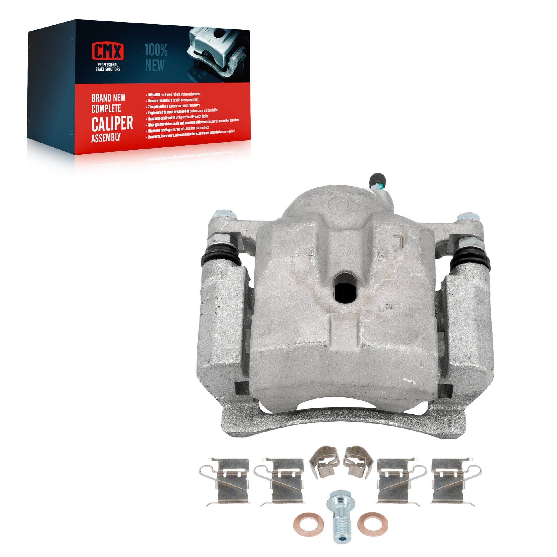CMX SLC-19B6272 Disc Brake Caliper for 2010-2022 Toyota Corolla, Toyota Prius AWD-e, Toyota Prius Prime - Front Left