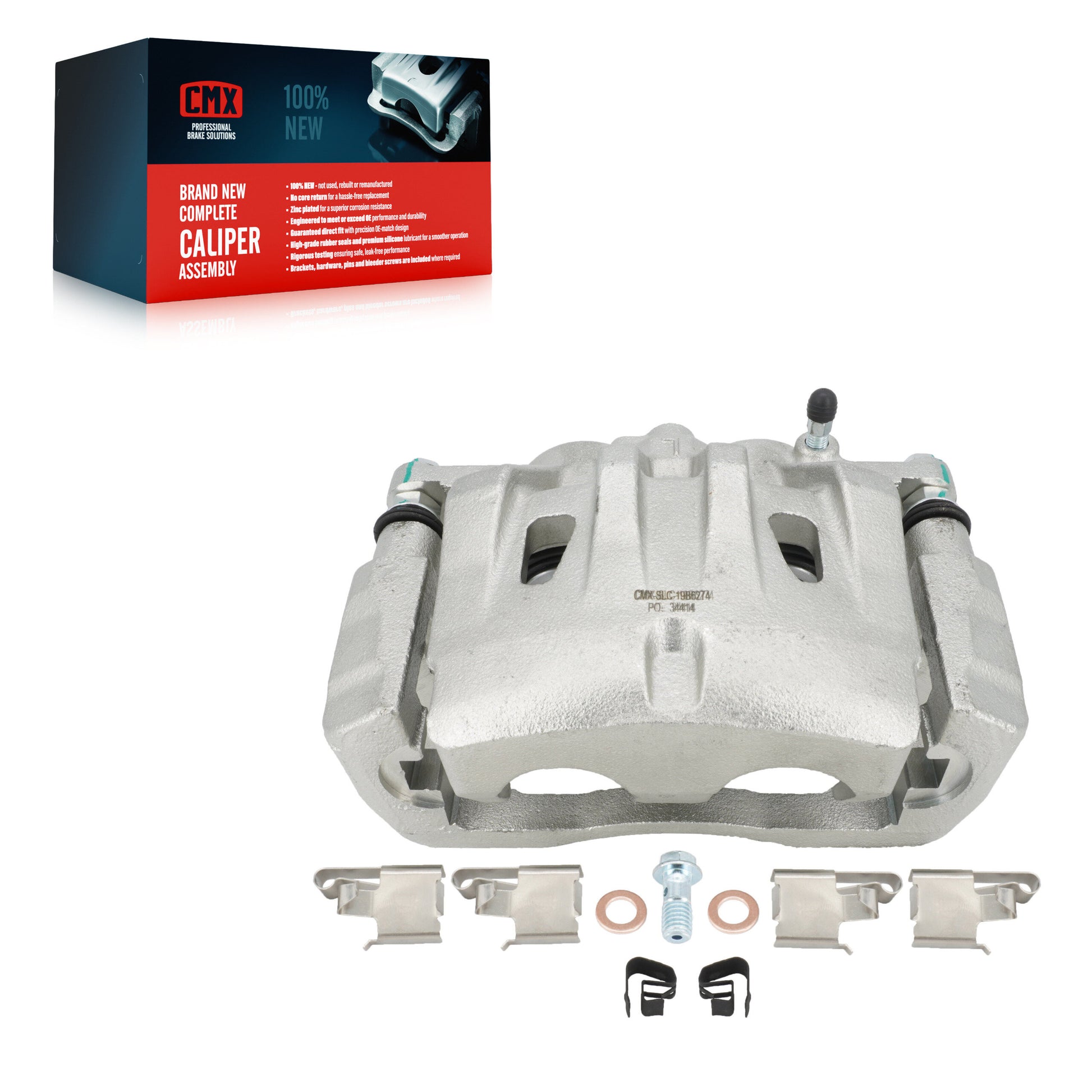 CMX SLC-19B6274 Disc Brake Caliper for 2010-2020 Toyota Highlander, Toyota Sienna, Lexus RX350 - Front Left
