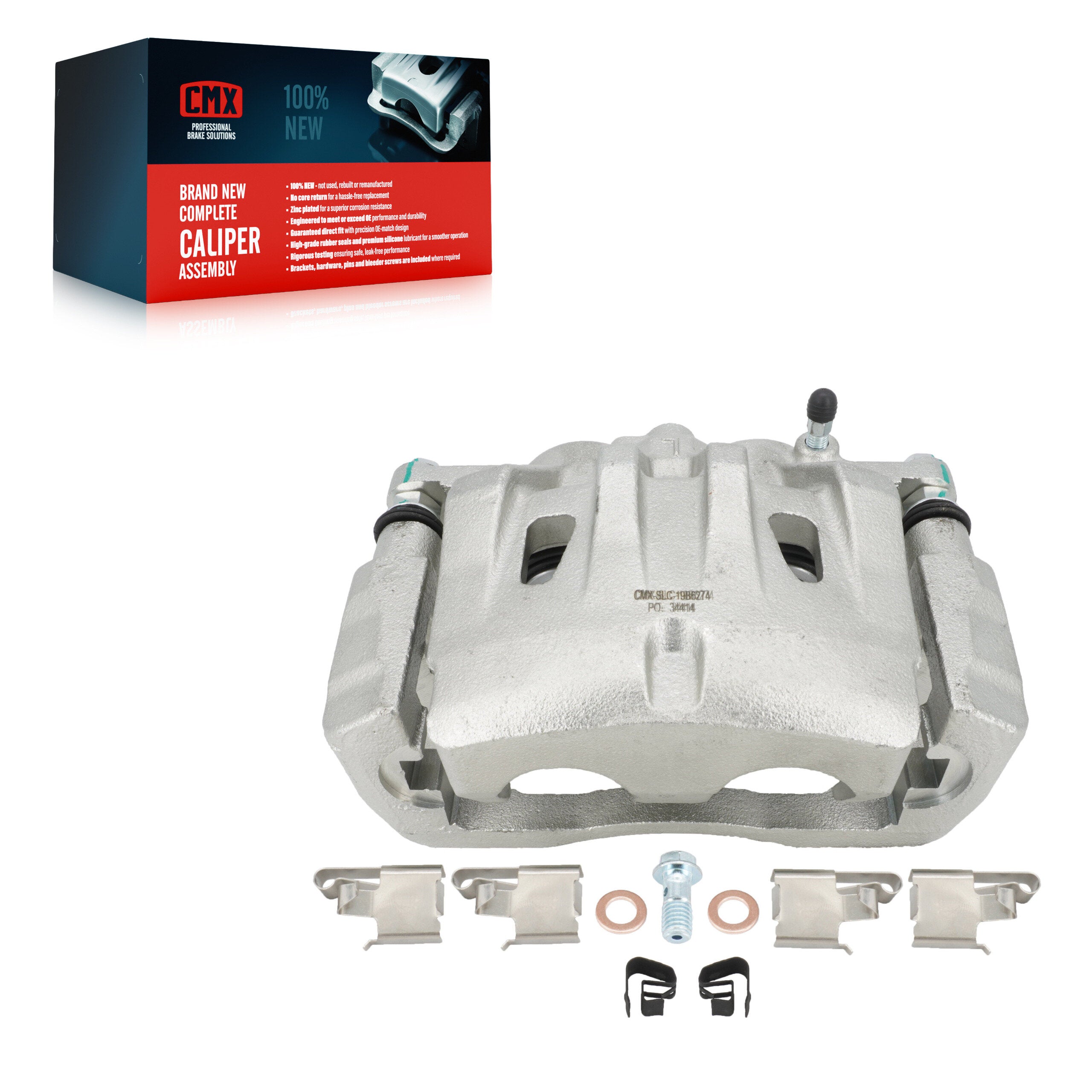 CMX SLC-19B6274 Disc Brake Caliper for 2010-2020 Toyota Highlander, Toyota Sienna, Lexus RX350 - Front Left
