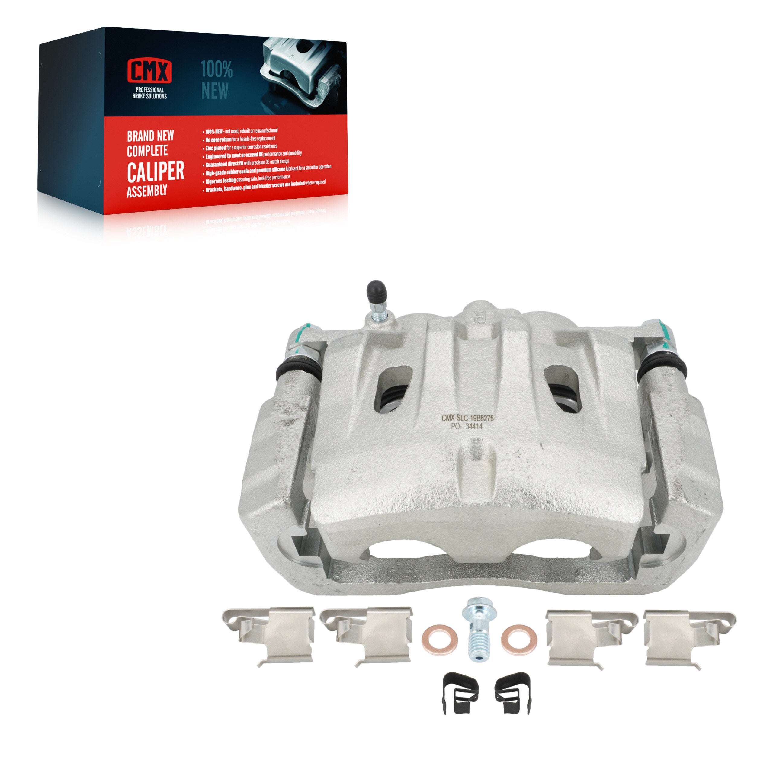 CMX SLC-19B6275 Disc Brake Caliper for 2010-2020 Toyota Highlander, Toyota Sienna, Lexus RX350 - Front Right