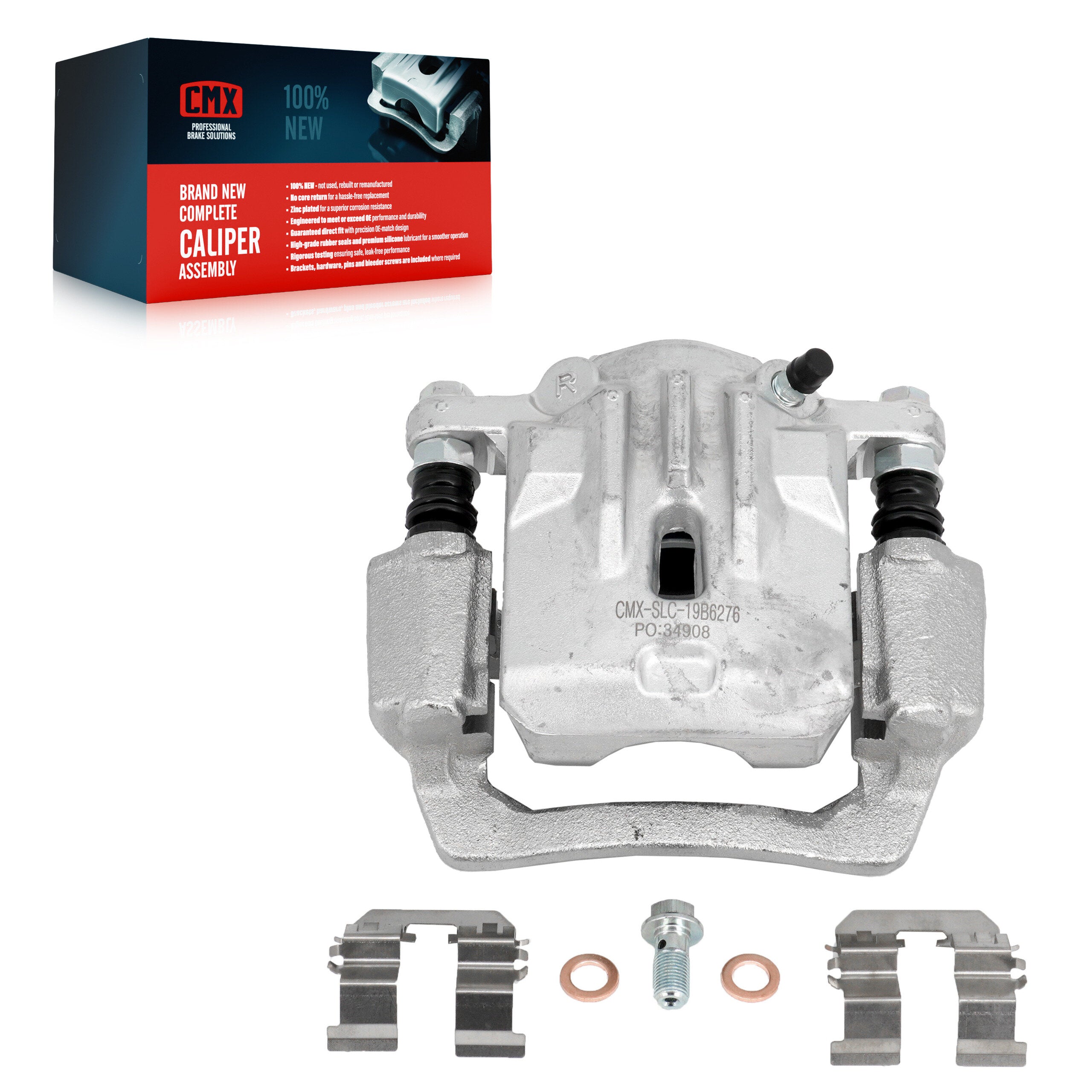 CMX SLC-19B6276 Disc Brake Caliper for 2010-2014 Subaru Legacy, Subaru Outback - Rear Right