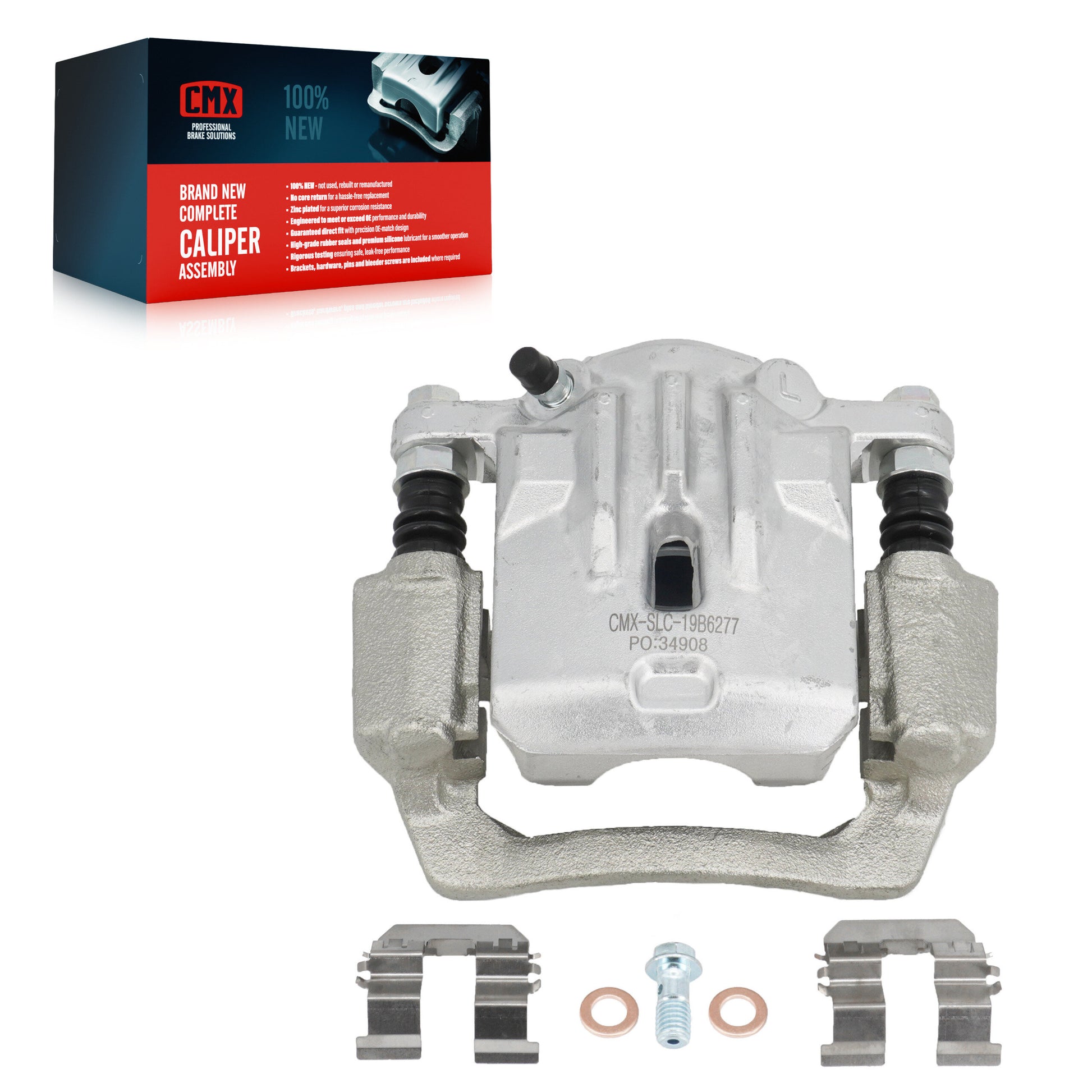 CMX SLC-19B6277 Disc Brake Caliper for 2010-2014 Subaru Legacy, Subaru Outback - Rear Left