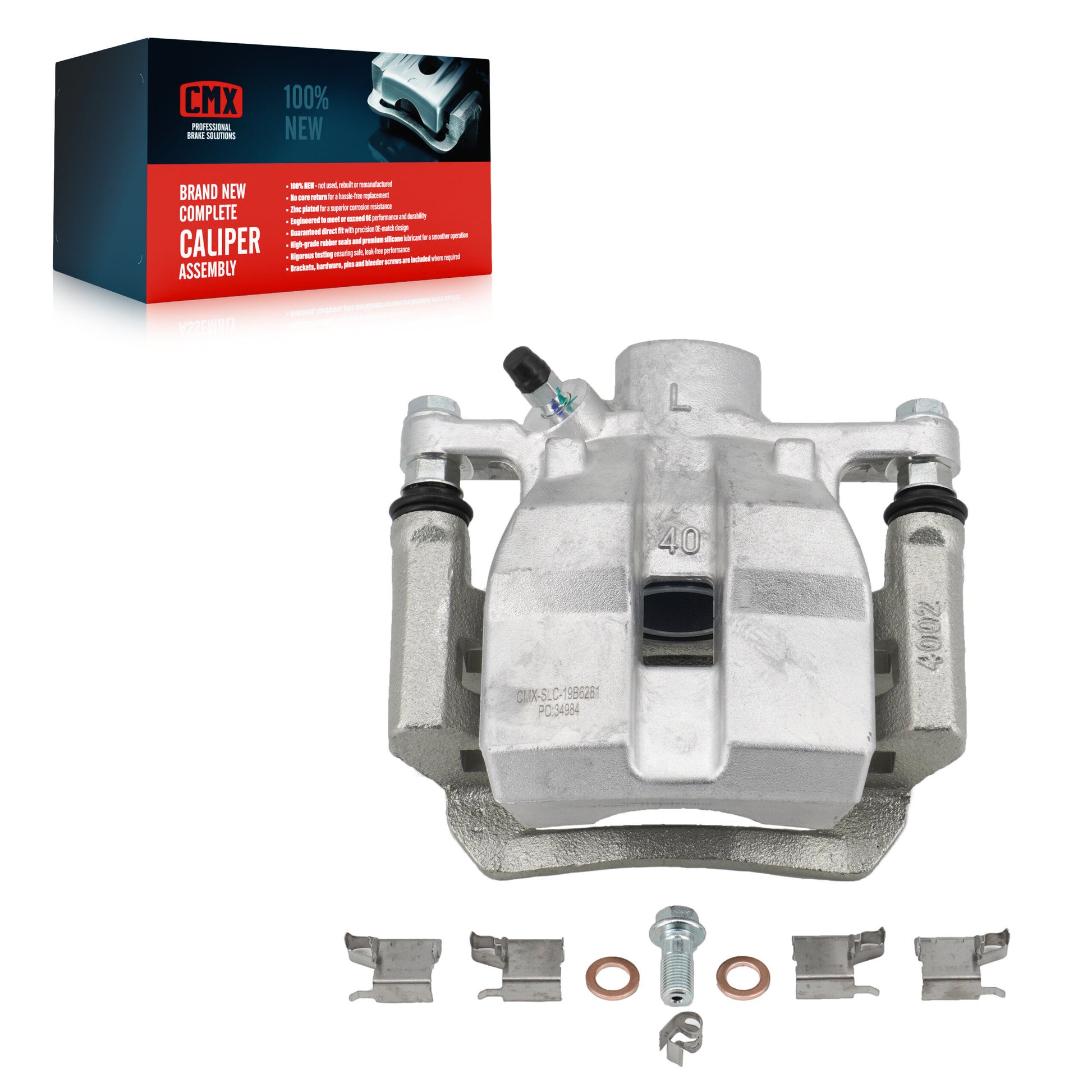 CMX SLC-19B6281 Disc Brake Caliper for 2010-2012 Lexus RX450h, Toyota Sienna, Lexus RX350 - Rear Left