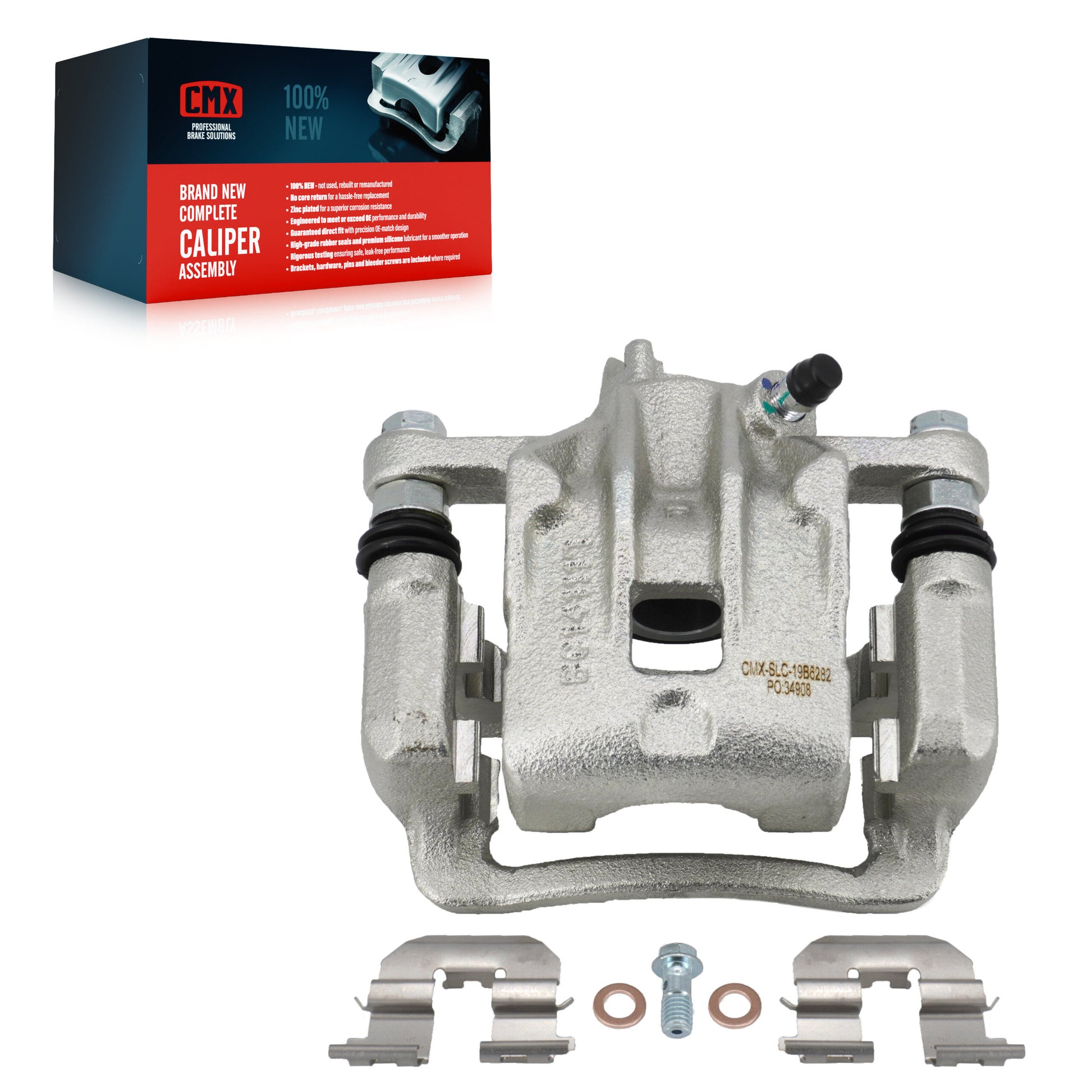 CMX SLC-19B6282 Disc Brake Caliper for 2010-2013 Kia Soul - Rear Right