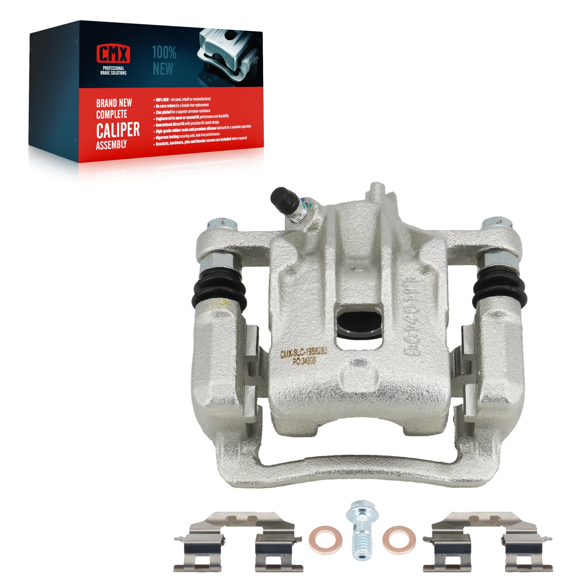 CMX SLC-19B6283 Disc Brake Caliper for 2010-2013 Kia Soul - Rear Left
