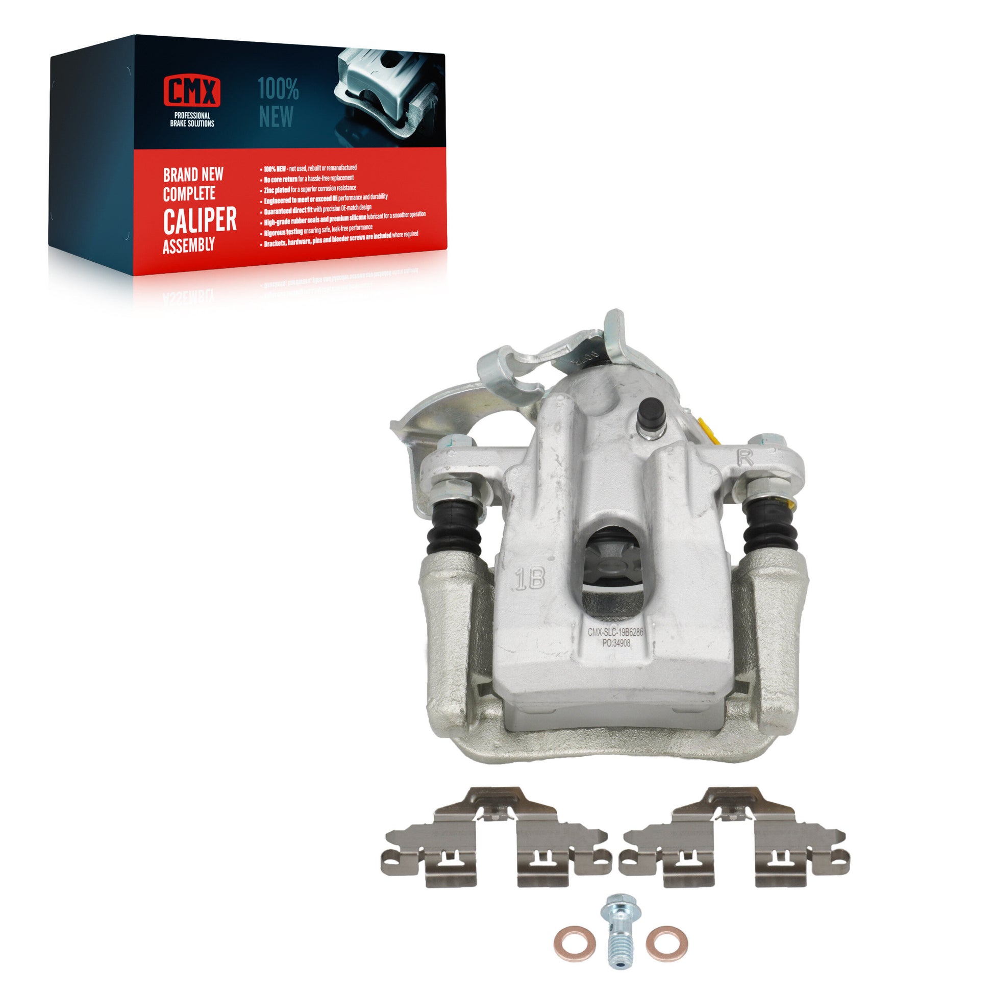 CMX SLC-19B6286 Disc Brake Caliper for 2010-2015 Toyota Prius Plug-In, Toyota Prius - Rear Right