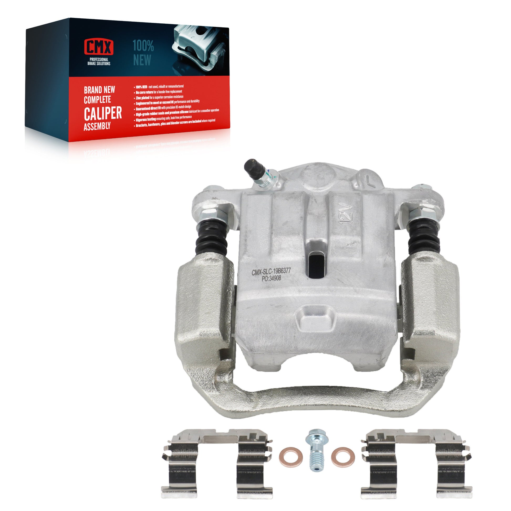 CMX SLC-19B6377 Disc Brake Caliper for 2010-2025 Subaru BRZ, Toyota 86, Subaru Forester - Rear Left