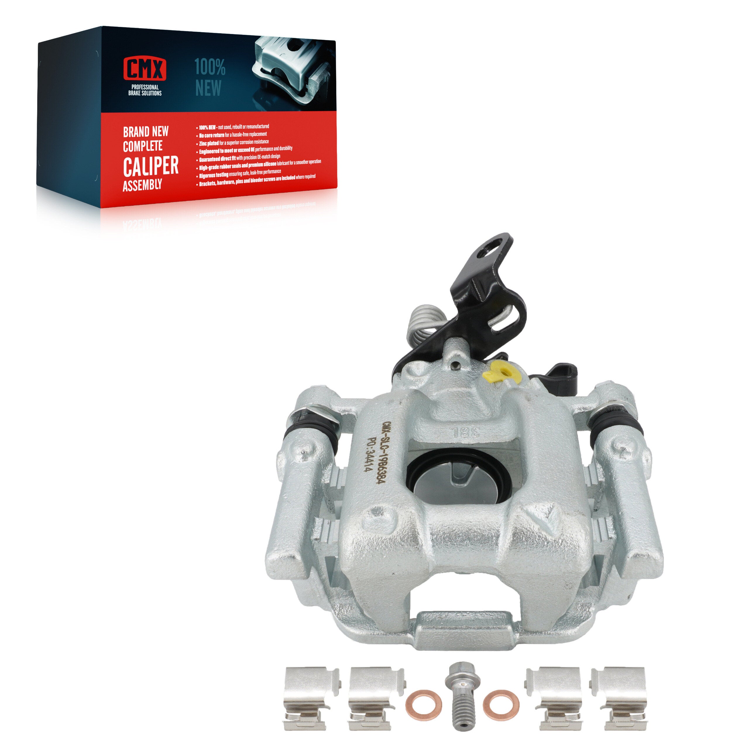 CMX SLC-19B6384 Disc Brake Caliper for 2010-2016 Volkswagen Passat, Volkswagen Golf, Volkswagen Beetle - Rear Left
