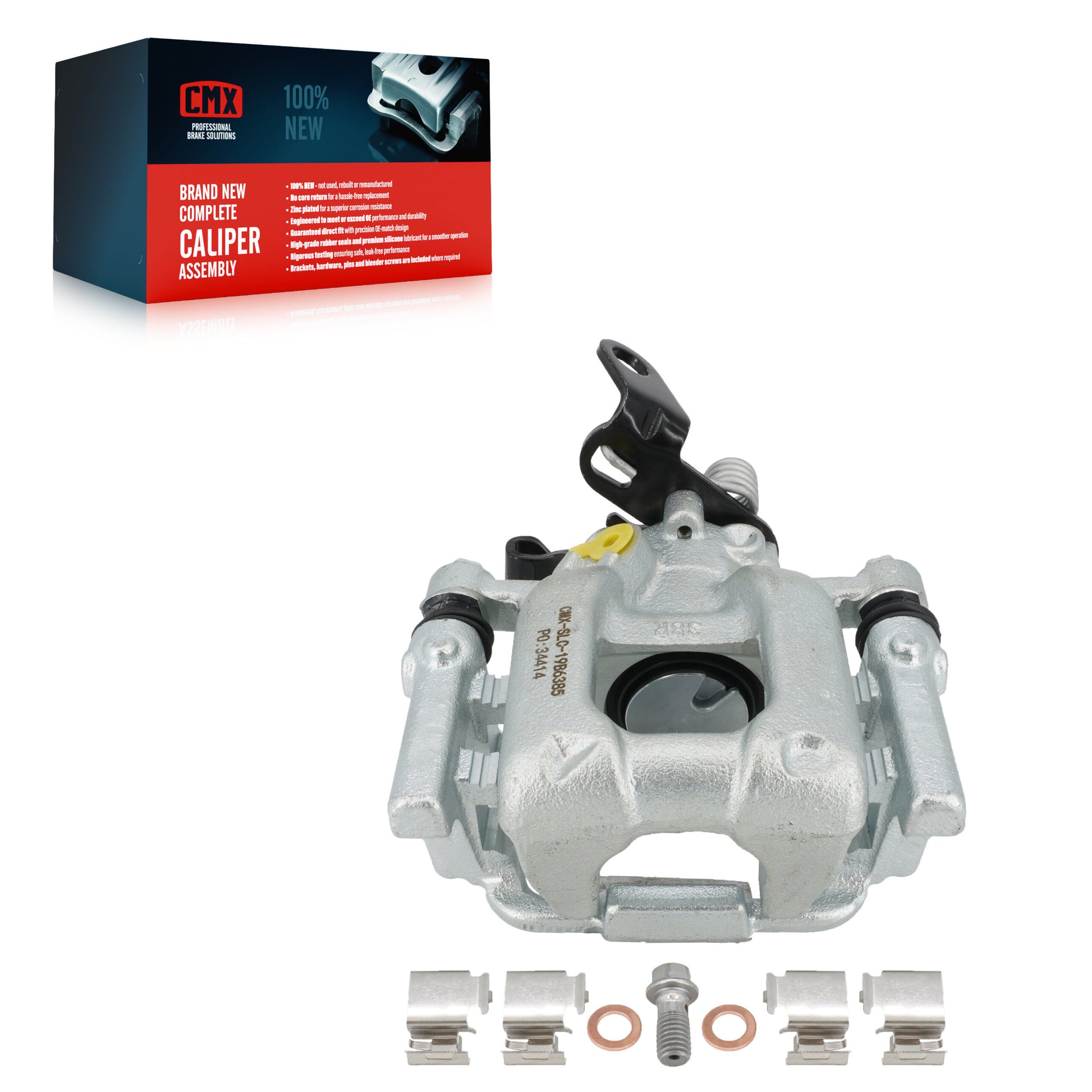 CMX SLC-19B6385 Disc Brake Caliper for 2010-2016 Volkswagen Passat, Volkswagen Golf, Volkswagen Beetle - Rear Right