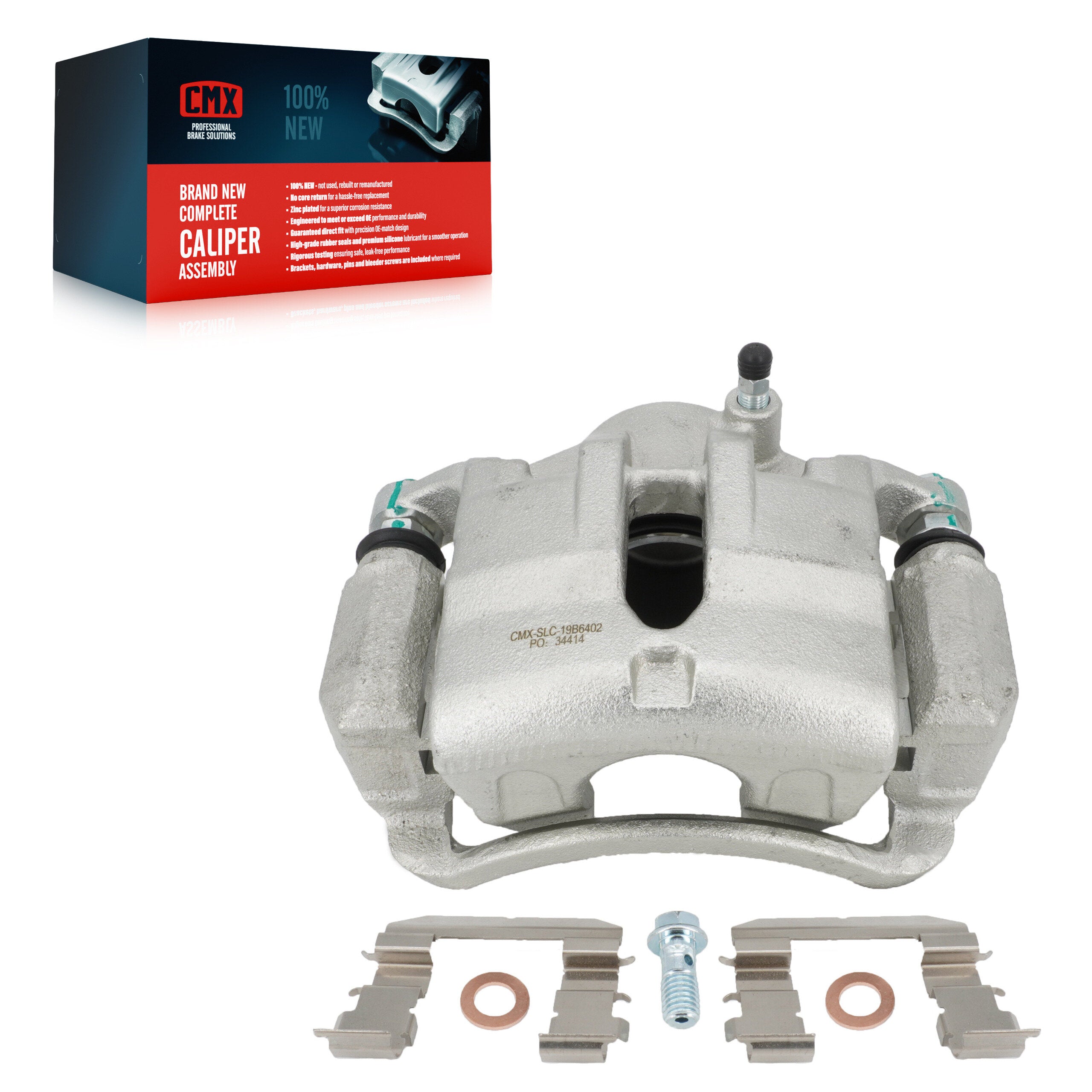 CMX SLC-19B6402 Disc Brake Caliper for 2010-2016 Kia Sportage, Hyundai Tucson - Front Left