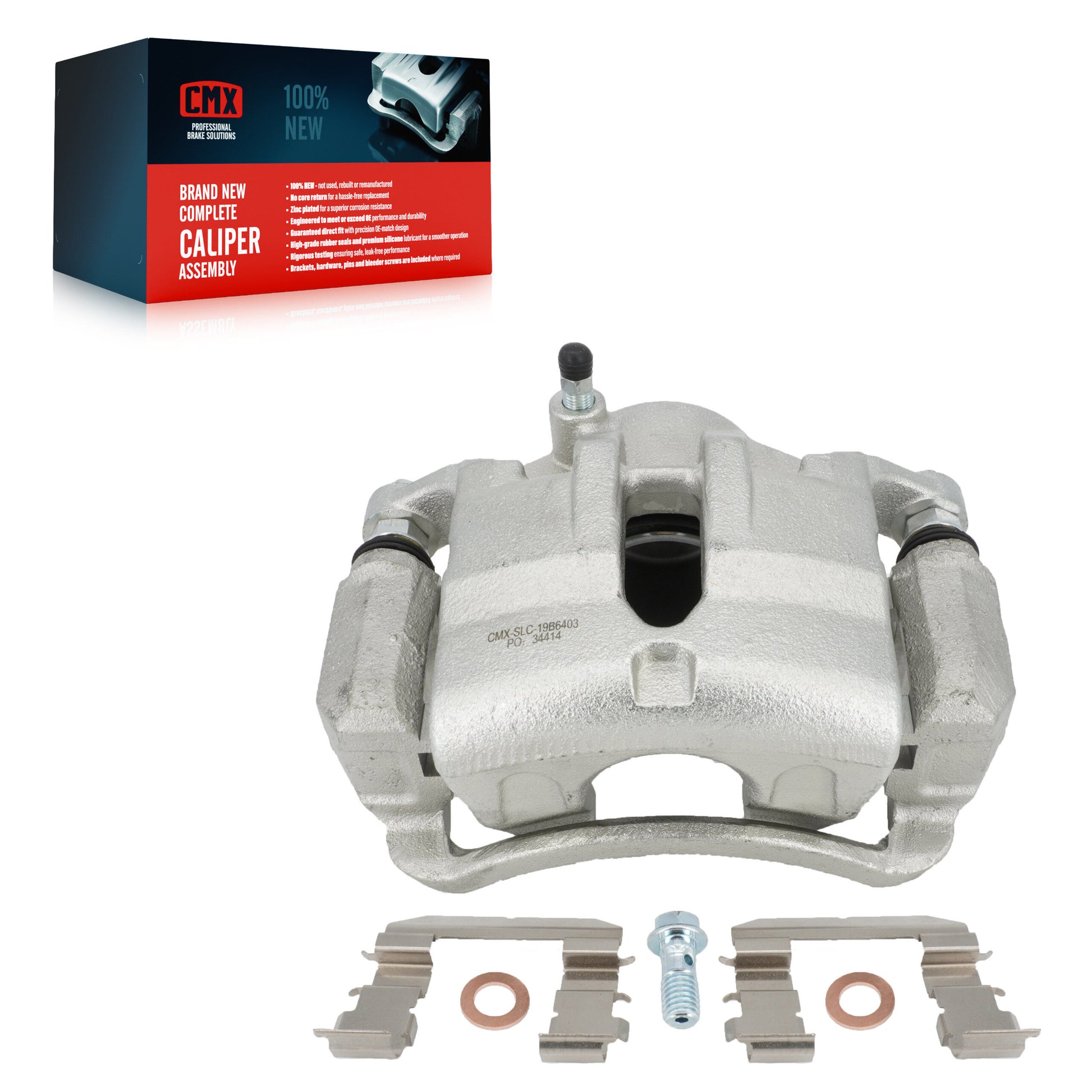 CMX SLC-19B6403 Disc Brake Caliper for 2010-2016 Kia Sportage, Hyundai Tucson - Front Right