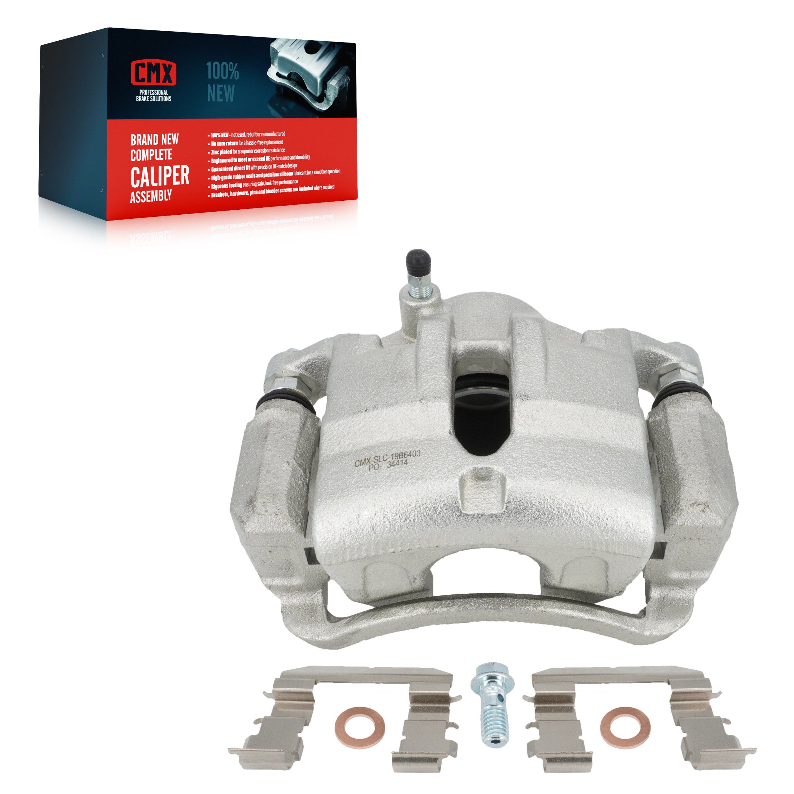 CMX SLC-19B6403 Disc Brake Caliper for 2010-2016 Kia Sportage, Hyundai Tucson - Front Right