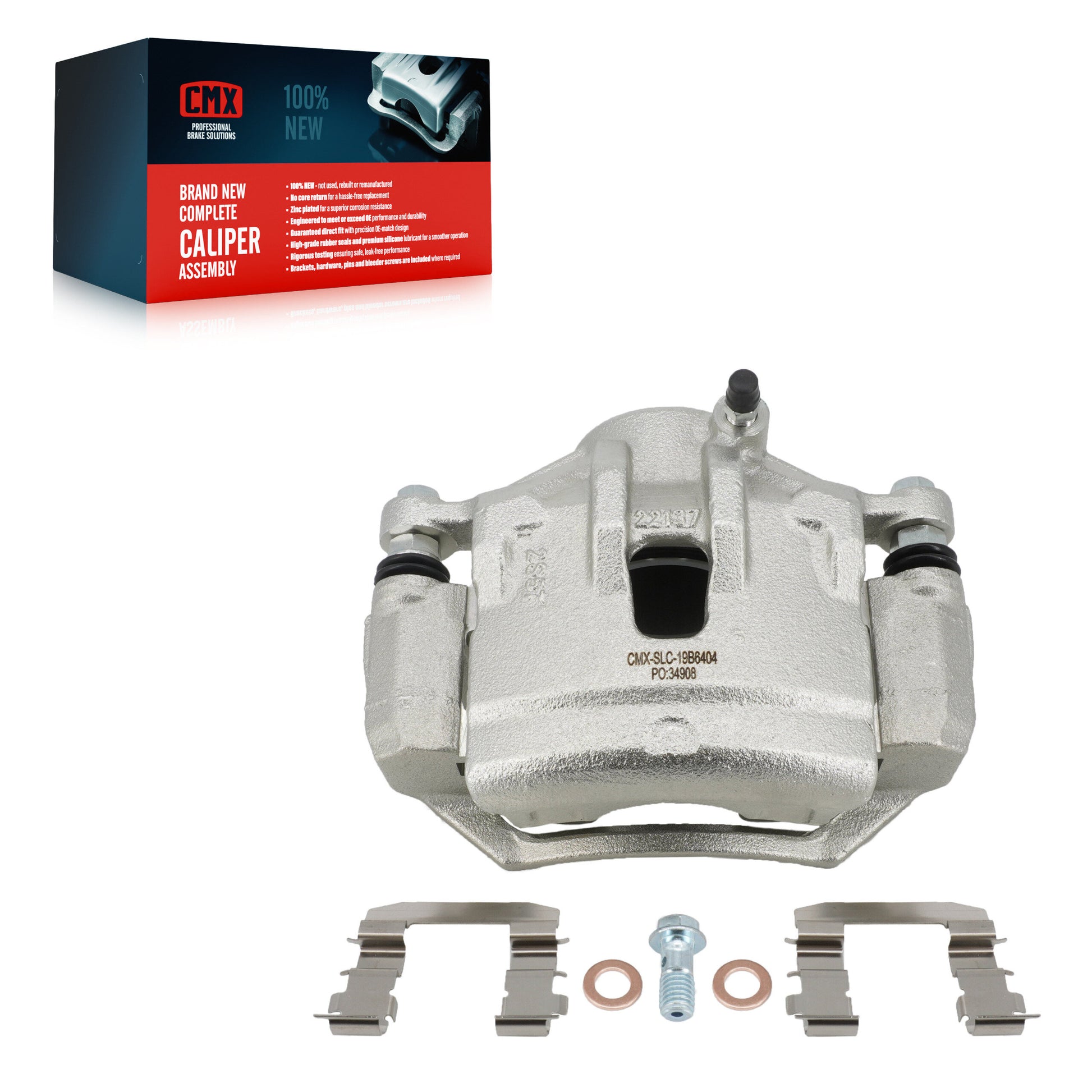 CMX SLC-19B6404 Disc Brake Caliper for 2010-2012 Kia Sportage, Hyundai Tucson - Front Left