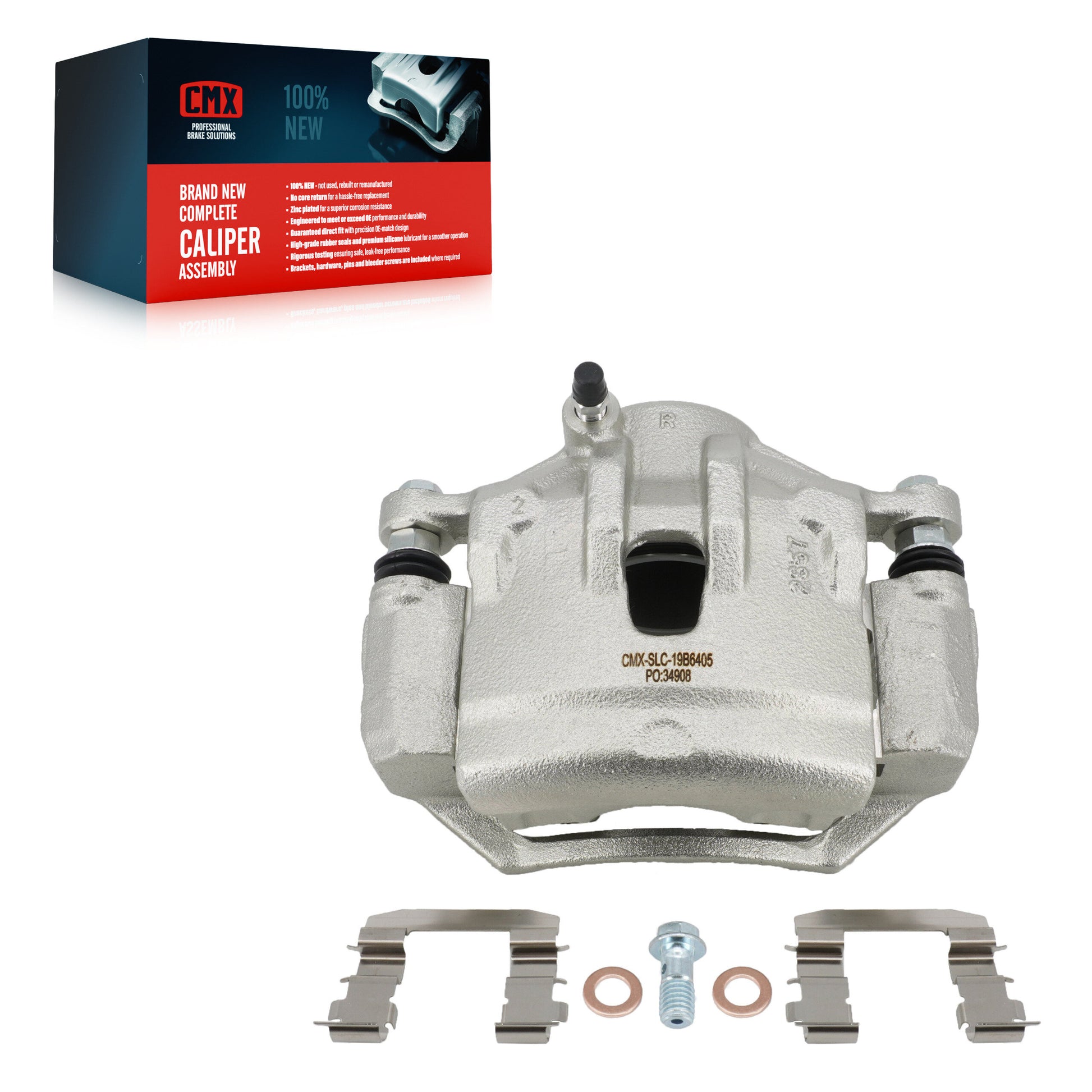 CMX SLC-19B6405 Disc Brake Caliper for 2010-2012 Kia Sportage, Hyundai Tucson - Front Right