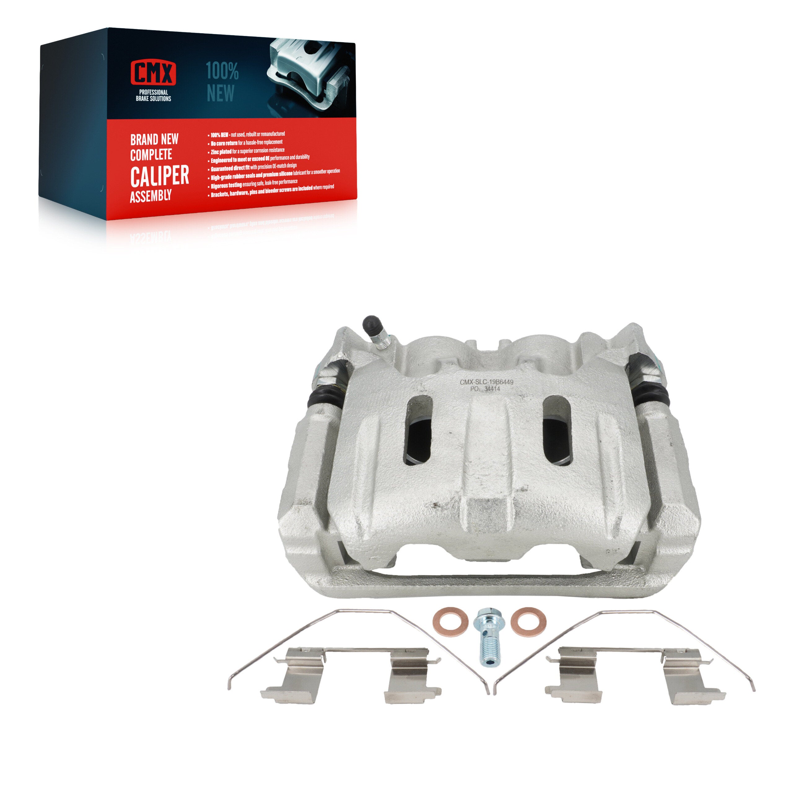 CMX SLC-19B6449 Disc Brake Caliper for 2011-2017 Honda Odyssey - Front Right
