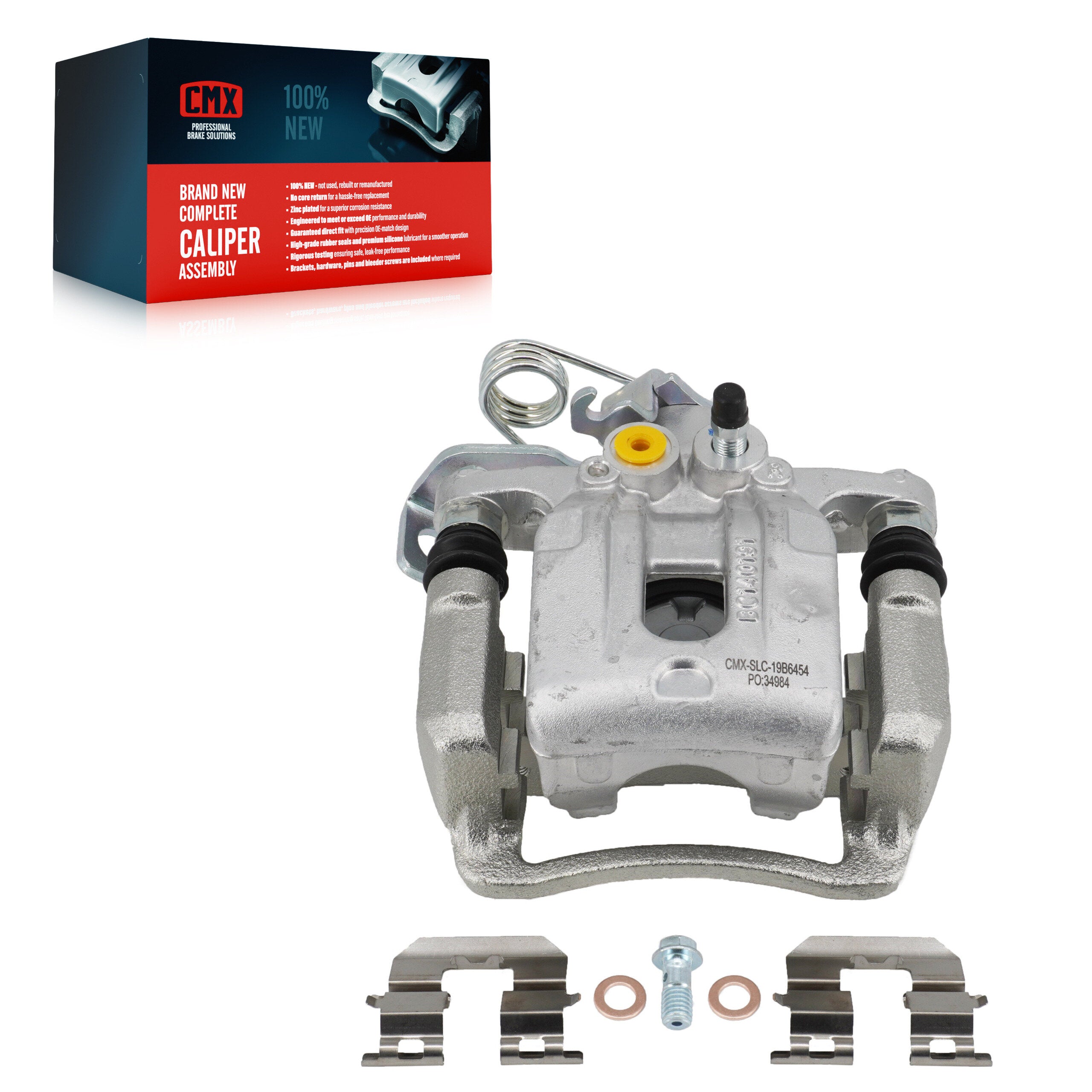 CMX SLC-19B6454 Disc Brake Caliper for 2011-2016 Hyundai Elantra, Hyundai Elantra Coupe - Rear Right