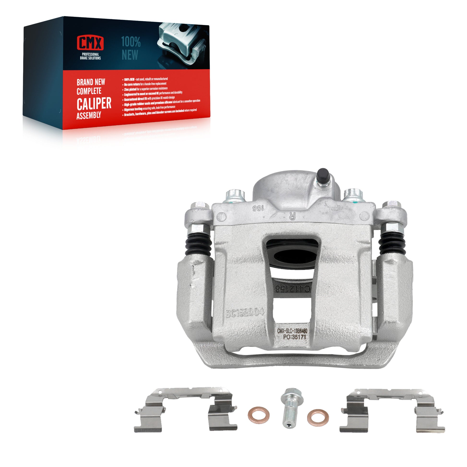 CMX SLC-19B6460 Disc Brake Caliper for 2011-2016 Kia Optima, Hyundai Sonata - Front Right