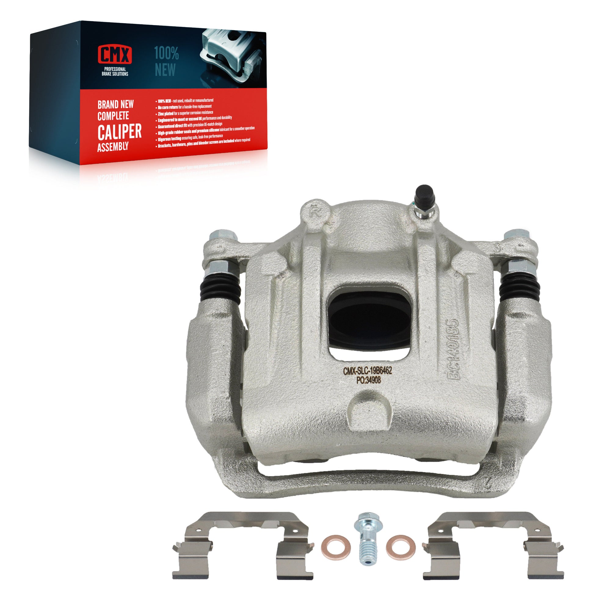 CMX SLC-19B6462 Disc Brake Caliper for 2010-2013 Kia Sorento, Hyundai Santa Fe - Front Right