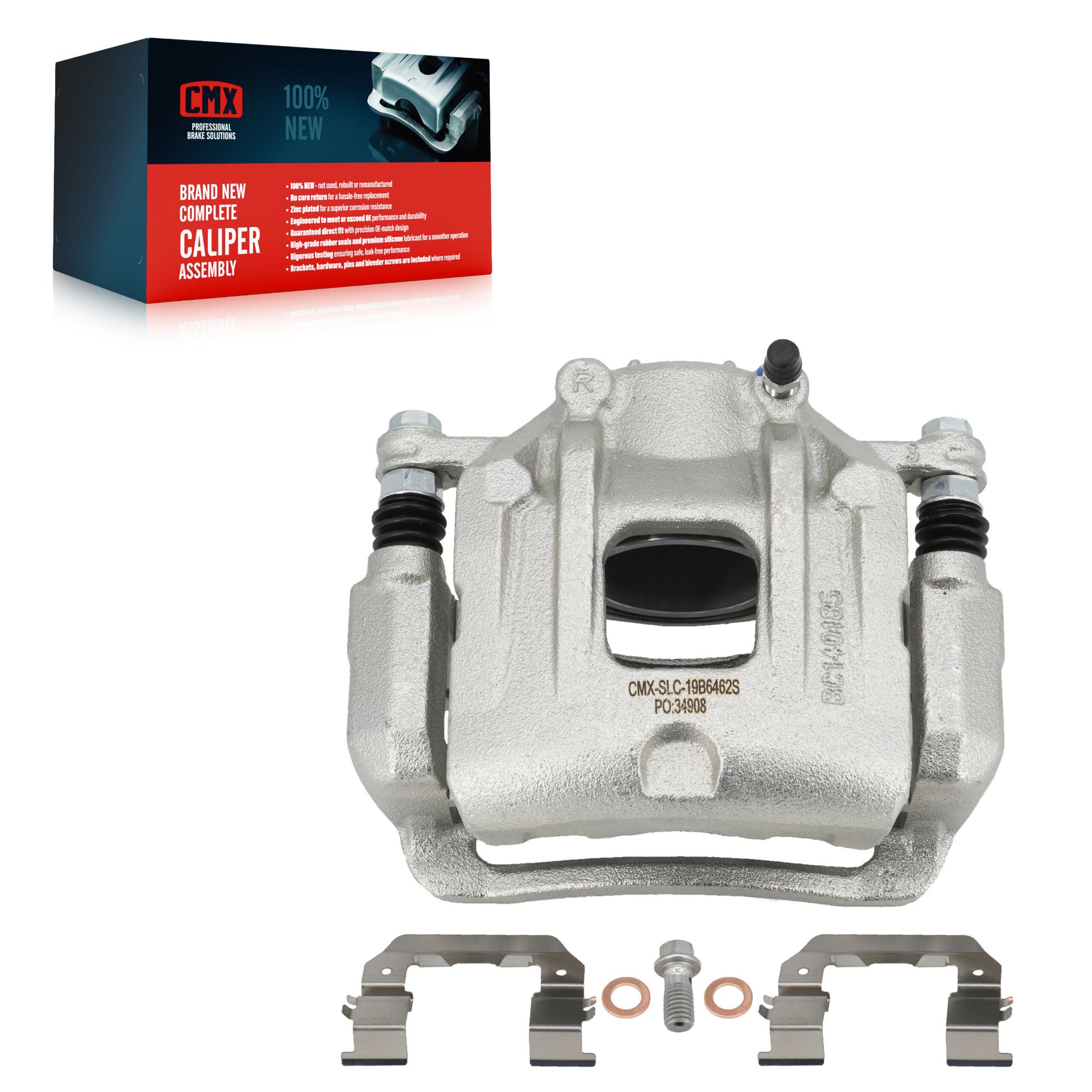 CMX SLC-19B6462S Disc Brake Caliper for 2013-2020 Kia Sorento, Hyundai Santa Fe Sport - Front Right