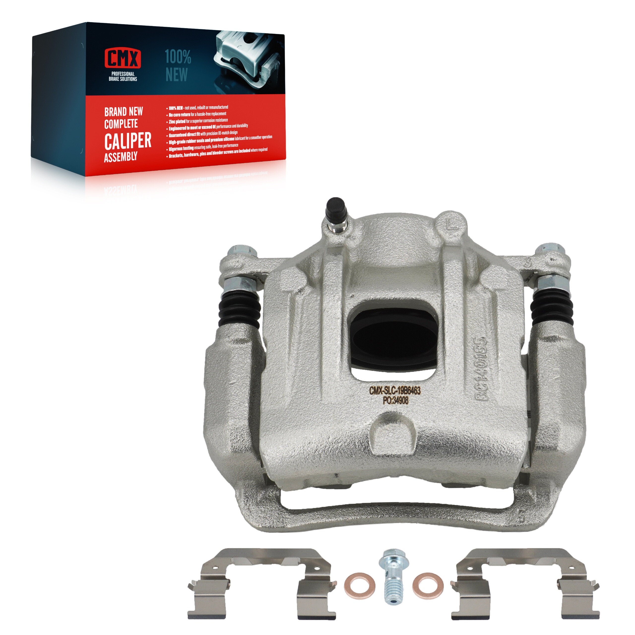 CMX SLC-19B6463 Disc Brake Caliper for 2010-2013 Kia Sorento, Hyundai Santa Fe - Front Left