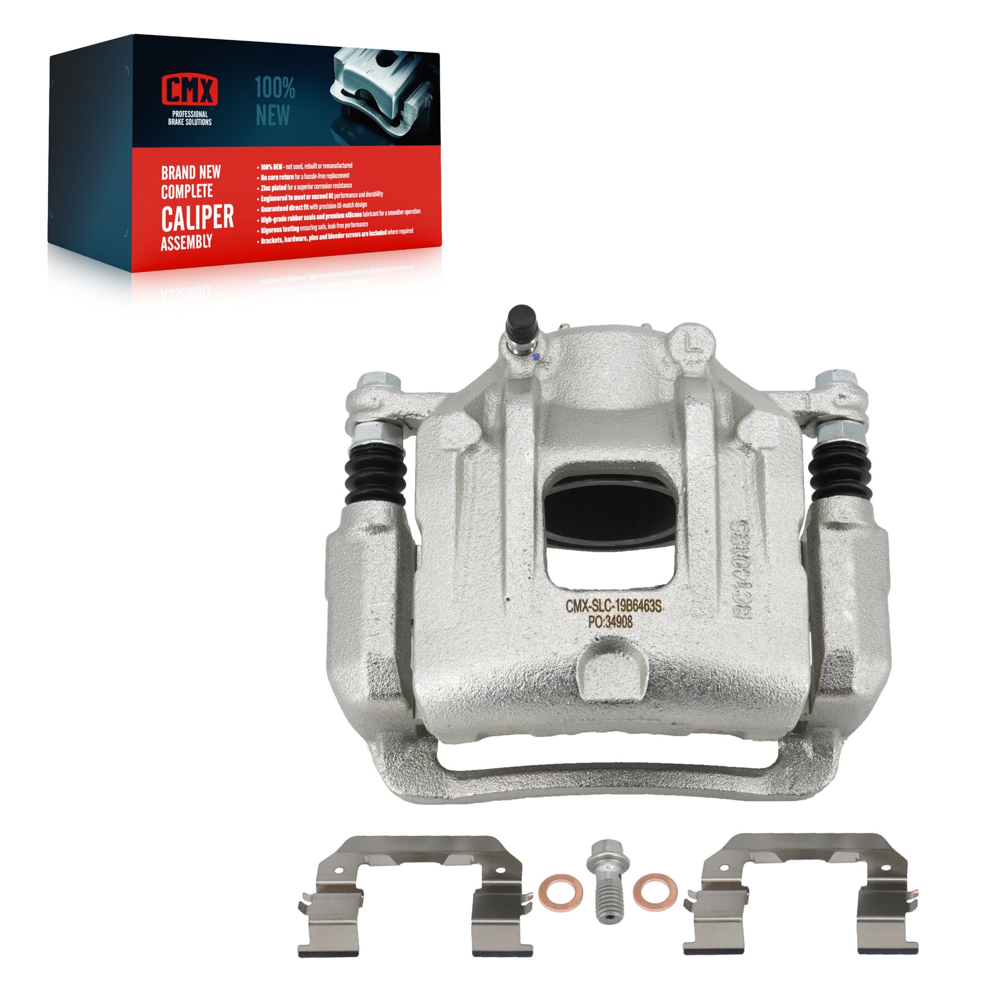CMX SLC-19B6463S Disc Brake Caliper for 2013-2020 Kia Sorento, Hyundai Santa Fe Sport - Front Left