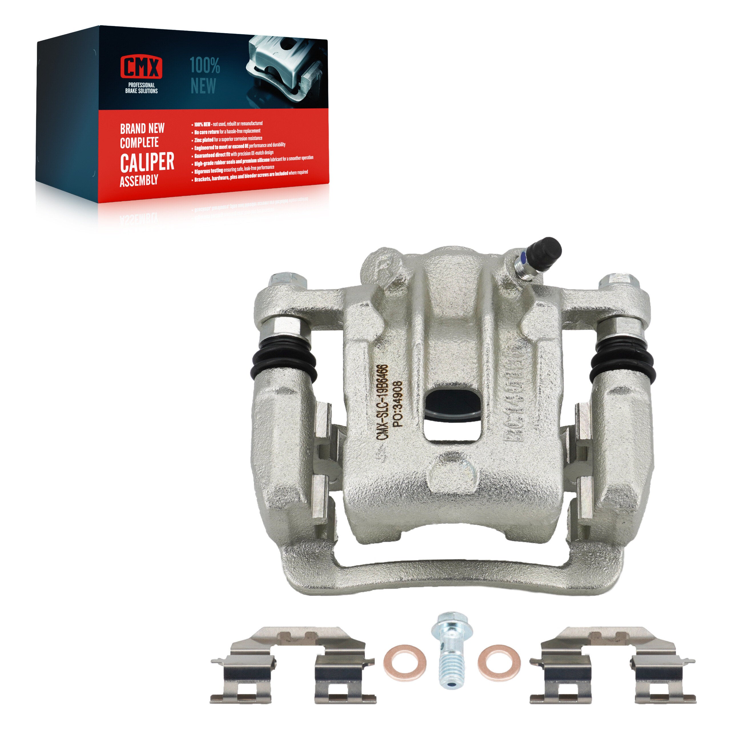 CMX SLC-19B6466 Disc Brake Caliper for 2011-2017 Hyundai Azera, Kia Optima - Rear Right