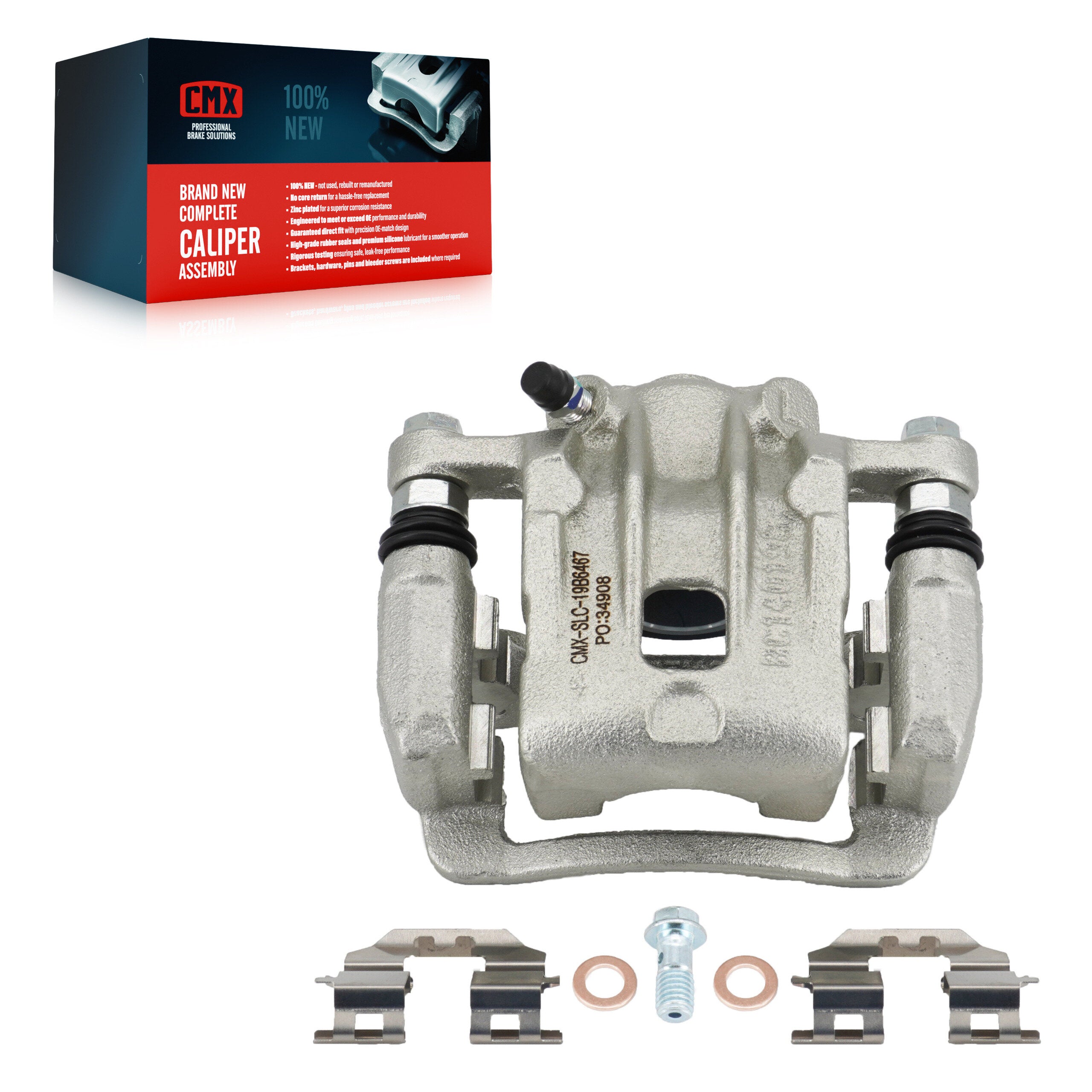 CMX SLC-19B6467 Disc Brake Caliper for 2011-2017 Hyundai Azera, Kia Optima - Rear Left