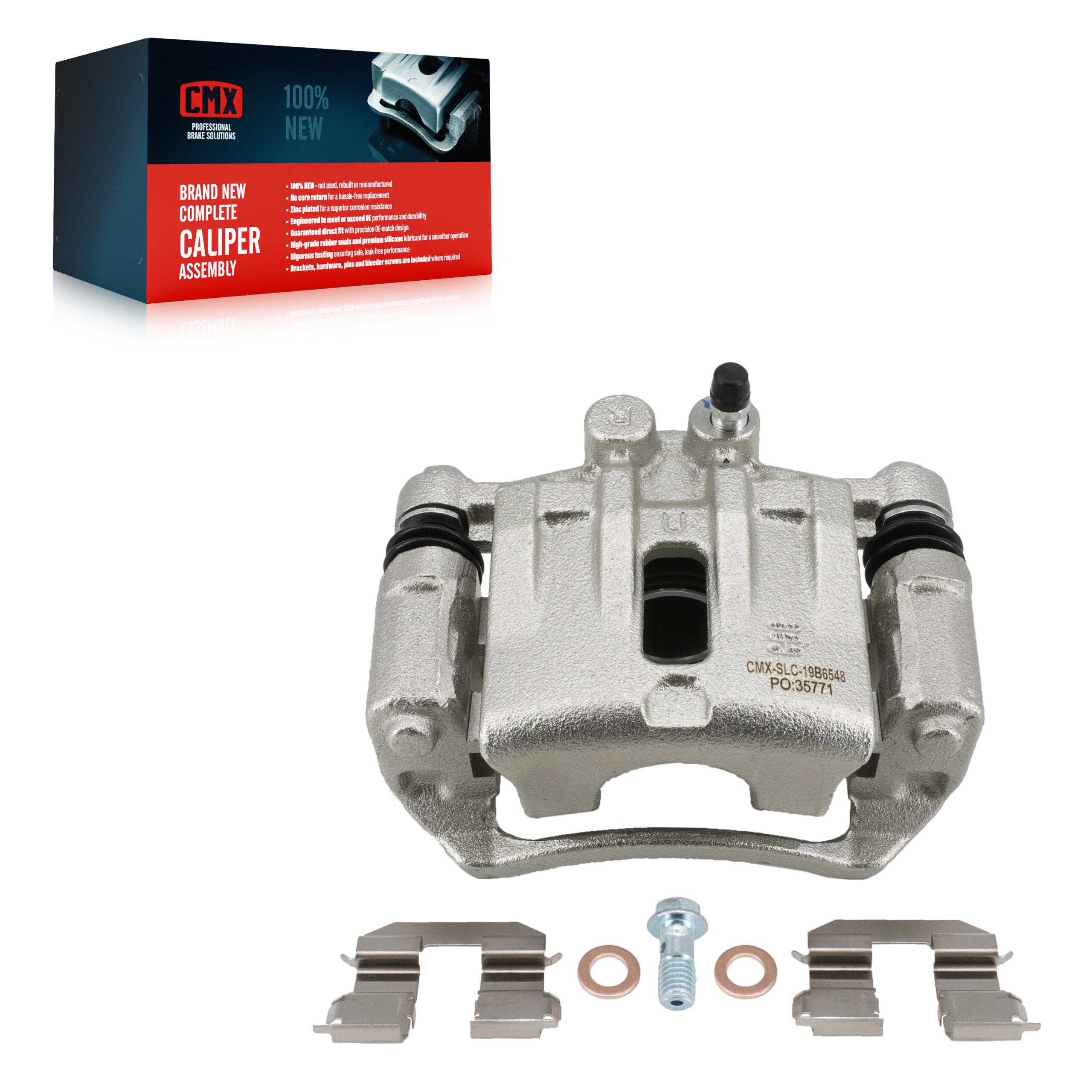 CMX SLC-19B6548 Disc Brake Caliper for 2010-2012 Kia Rondo - Rear Right