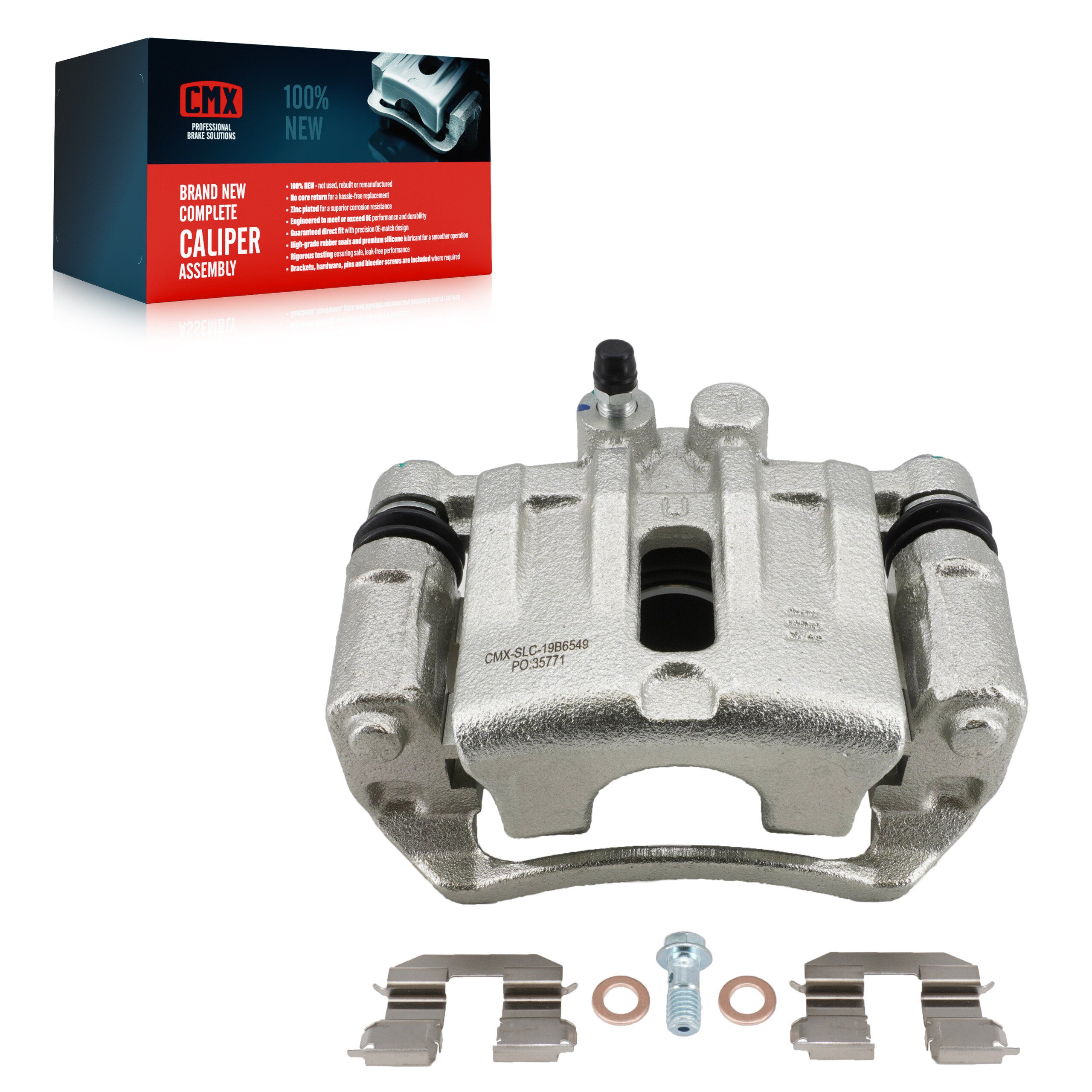 CMX SLC-19B6549 Disc Brake Caliper for 2010-2012 Kia Rondo - Rear Left