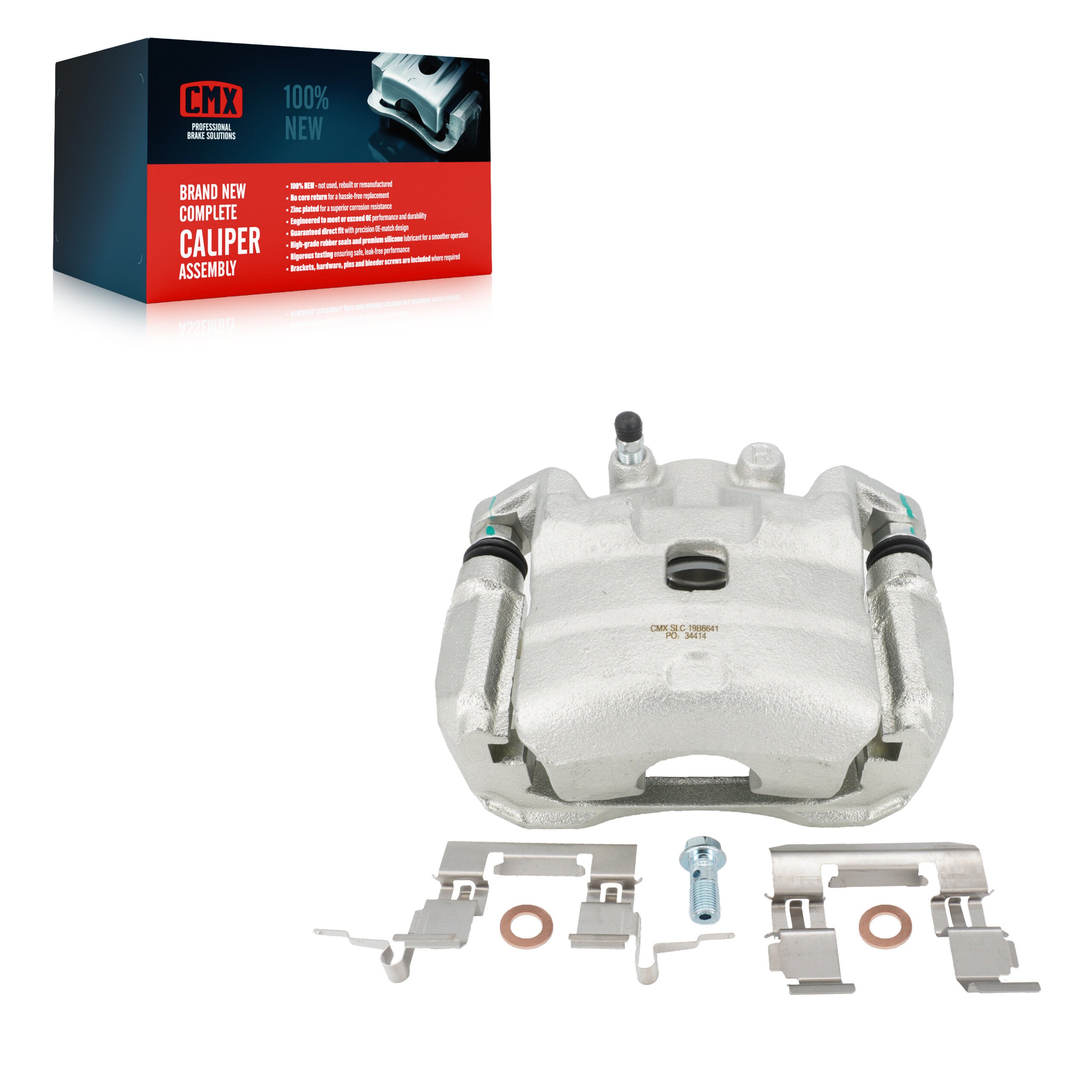CMX SLC-19B6641 Disc Brake Caliper for 2011-2019 Nissan Sentra, Nissan Juke - Front Right