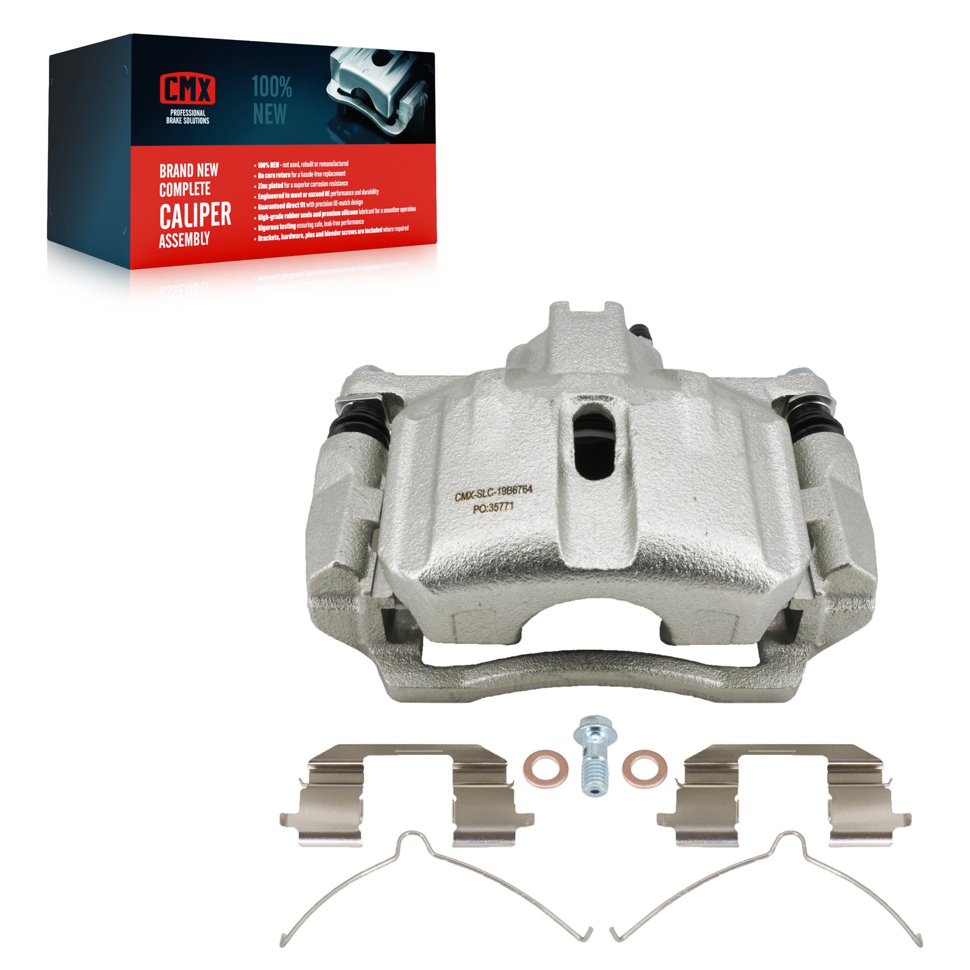 CMX SLC-19B6764 Disc Brake Caliper for 2012-2015 Honda Civic - Front Left