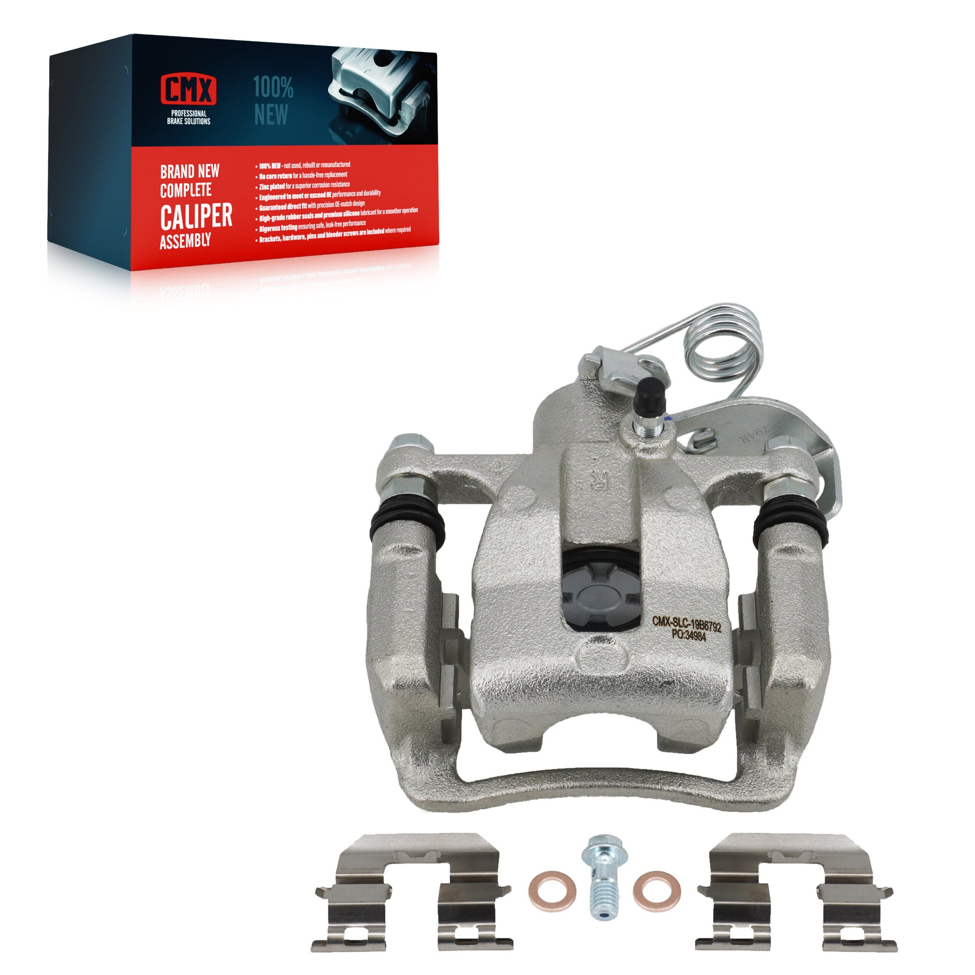 CMX SLC-19B6792 Disc Brake Caliper for 2012-2017 Hyundai Accent - Rear Right
