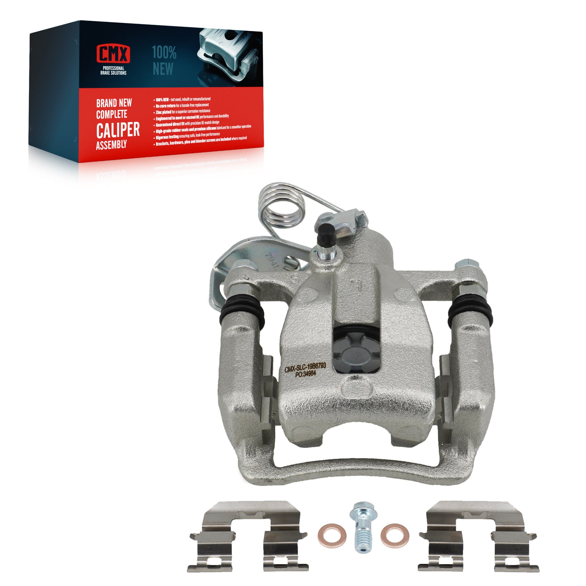 CMX SLC-19B6793 Disc Brake Caliper for 2012-2017 Hyundai Accent - Rear Left