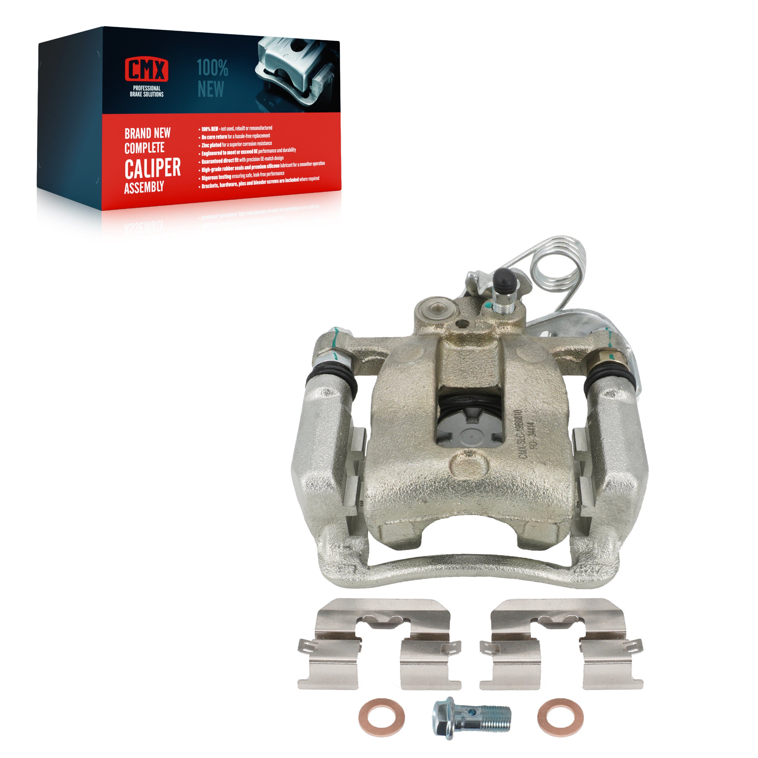 CMX SLC-19B6810 Disc Brake Caliper for 2012-2017 Kia Rio - Rear Right