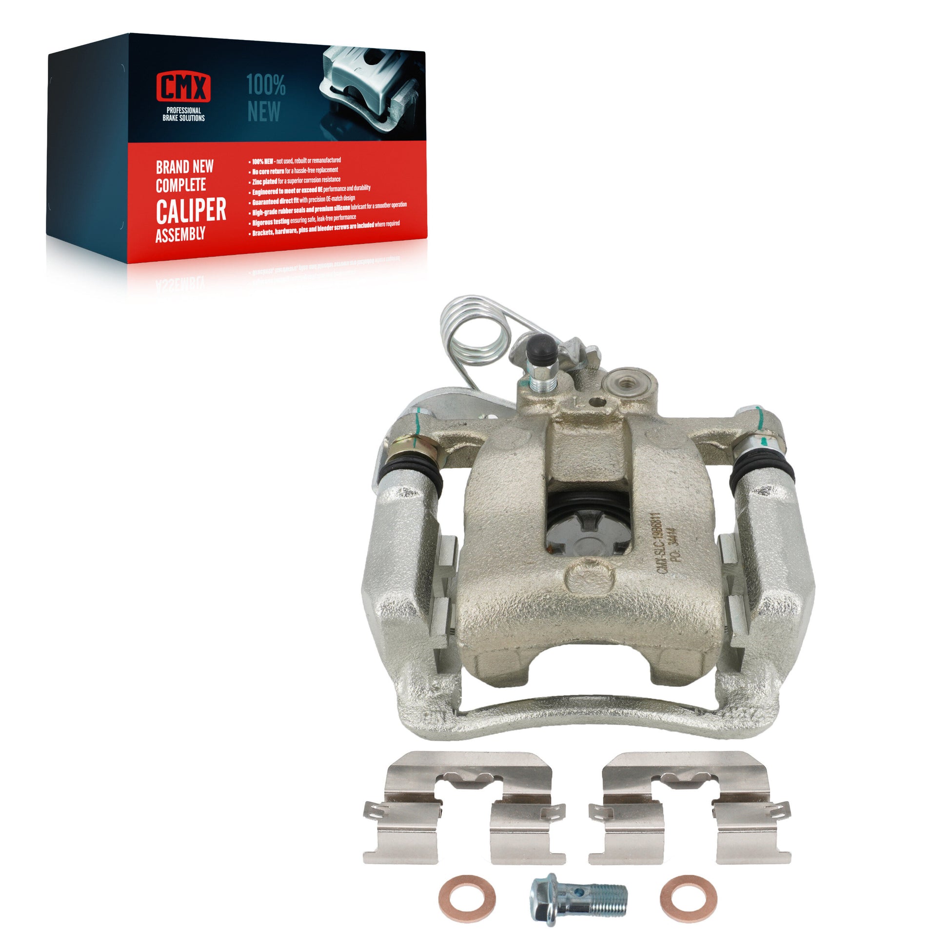 CMX SLC-19B6811 Disc Brake Caliper for 2012-2017 Kia Rio - Rear Left