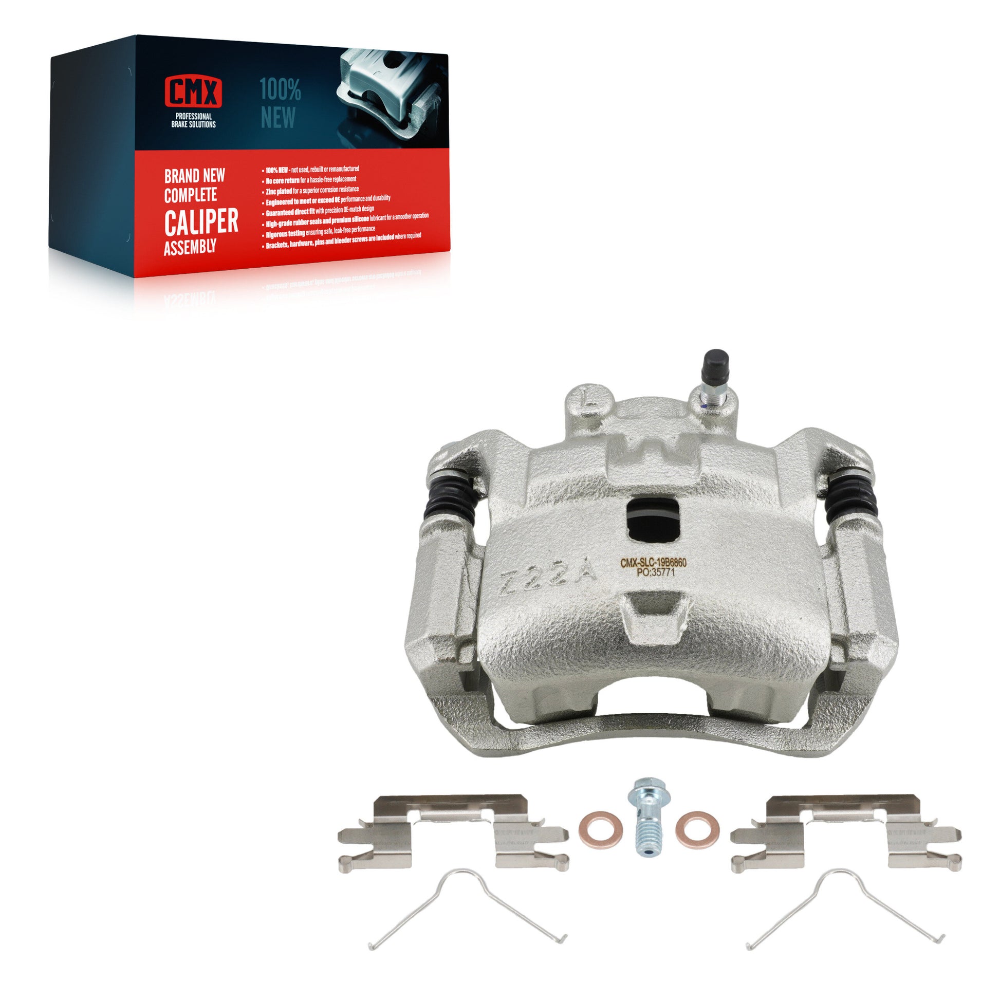 CMX SLC-19B6860 Disc Brake Caliper for 2012-2019 Nissan Micra, Nissan Versa Note, Nissan Versa - Front Left