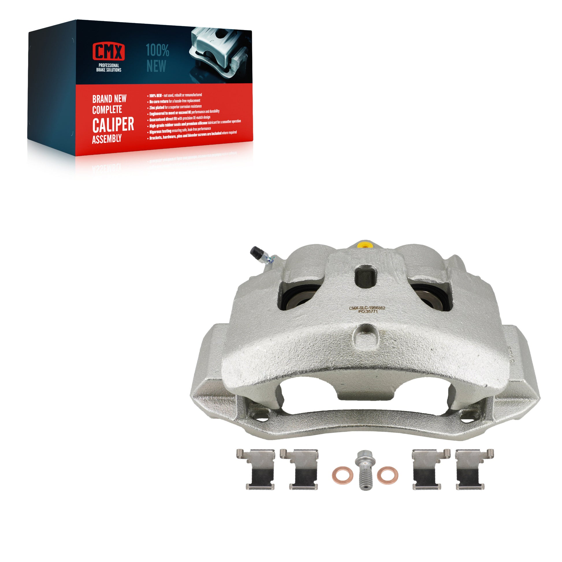 CMX SLC-19B6862 Disc Brake Caliper for 2012-2024 Nissan TITAN XD, Nissan NV1500, Nissan NV2500 - Front Left