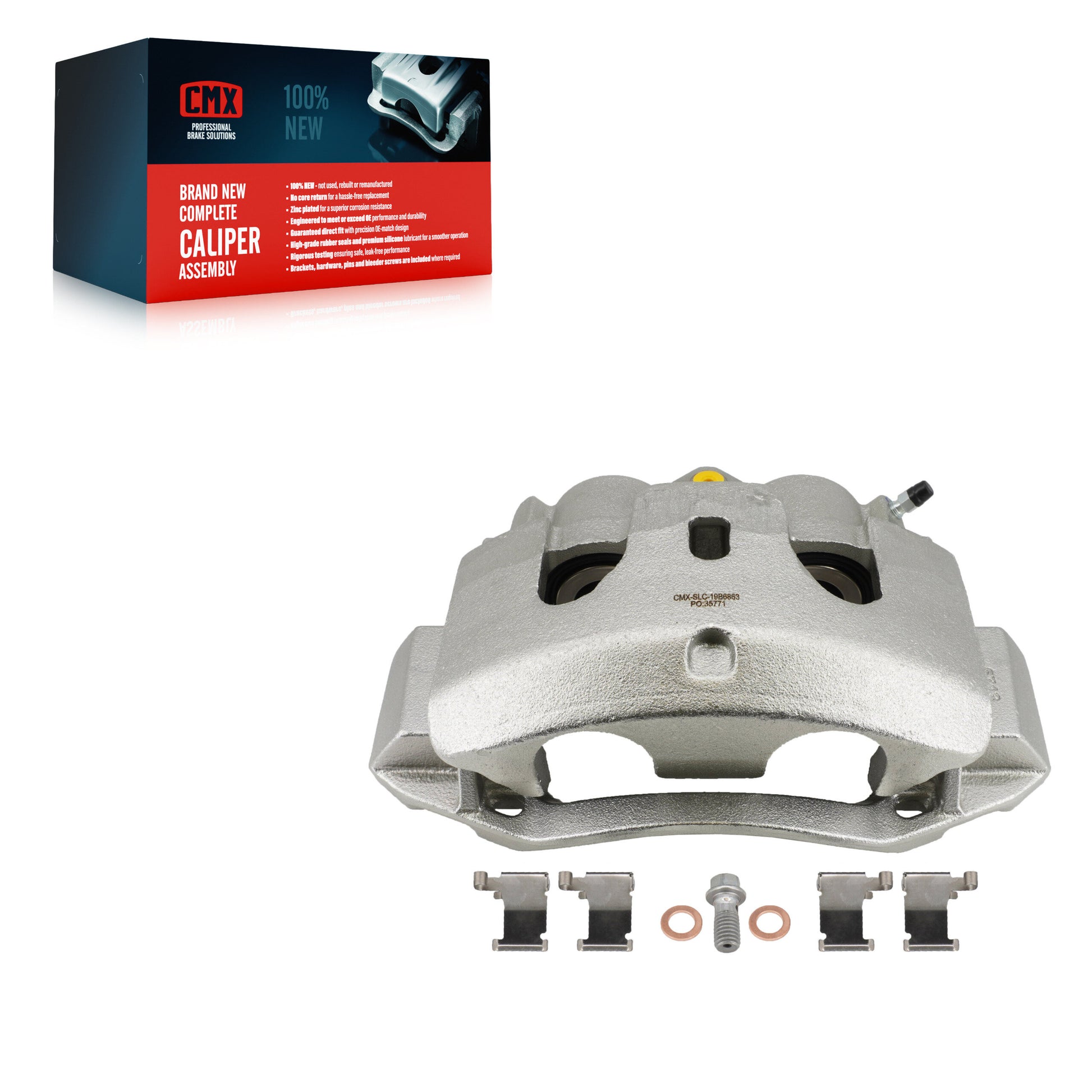 CMX SLC-19B6863 Disc Brake Caliper for 2012-2024 Nissan TITAN XD, Nissan NV1500, Nissan NV2500 - Front Right