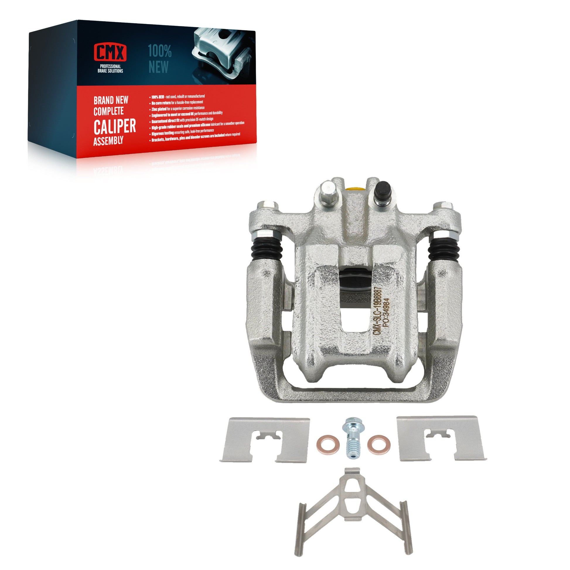 CMX SLC-19B6887 Disc Brake Caliper for 2007-2018 Acura RDX, Honda Crosstour, Honda CR-V - Rear Right