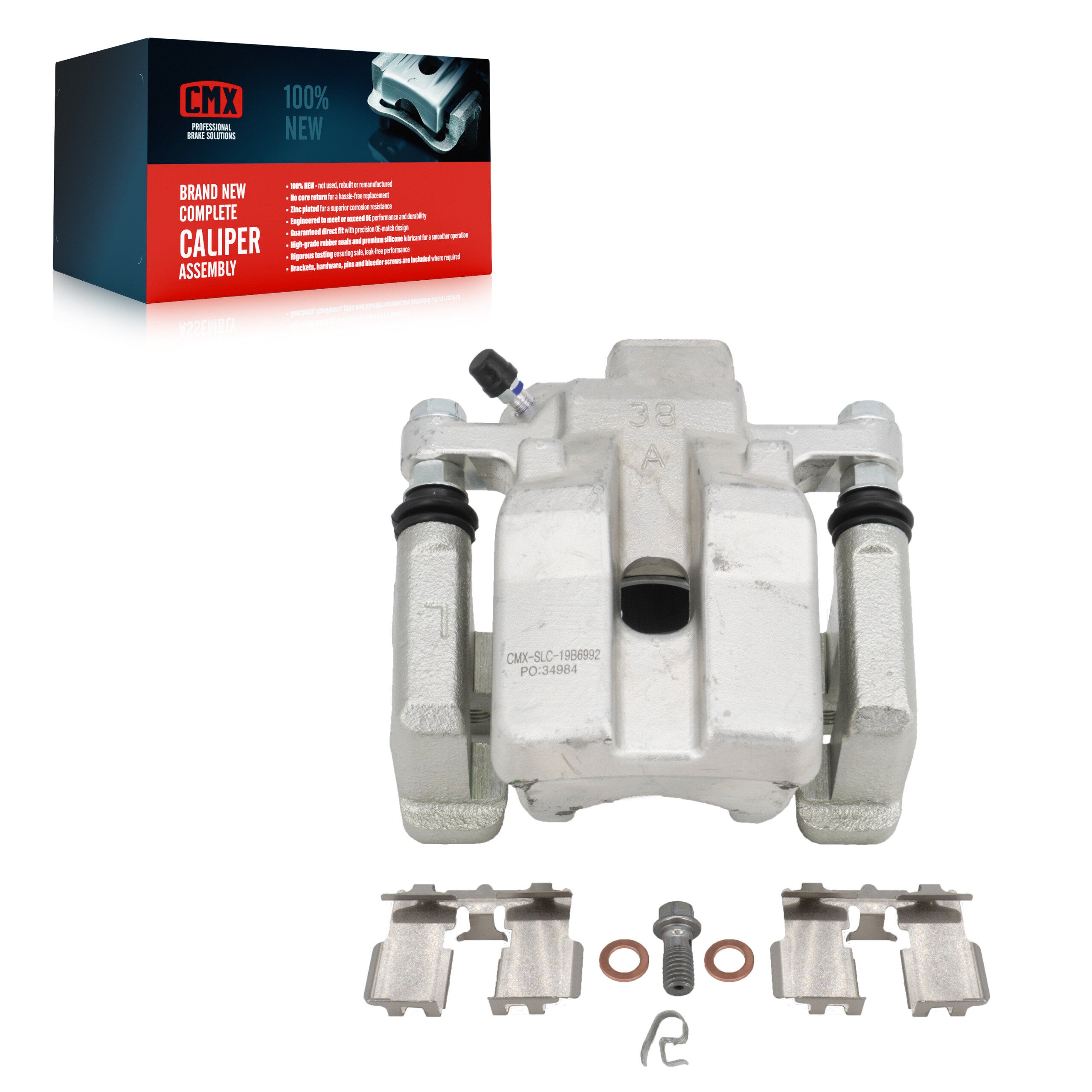 CMX SLC-19B6992 Disc Brake Caliper for 2012-2018 Lexus ES300h, Lexus ES350, Toyota Avalon - Rear Left