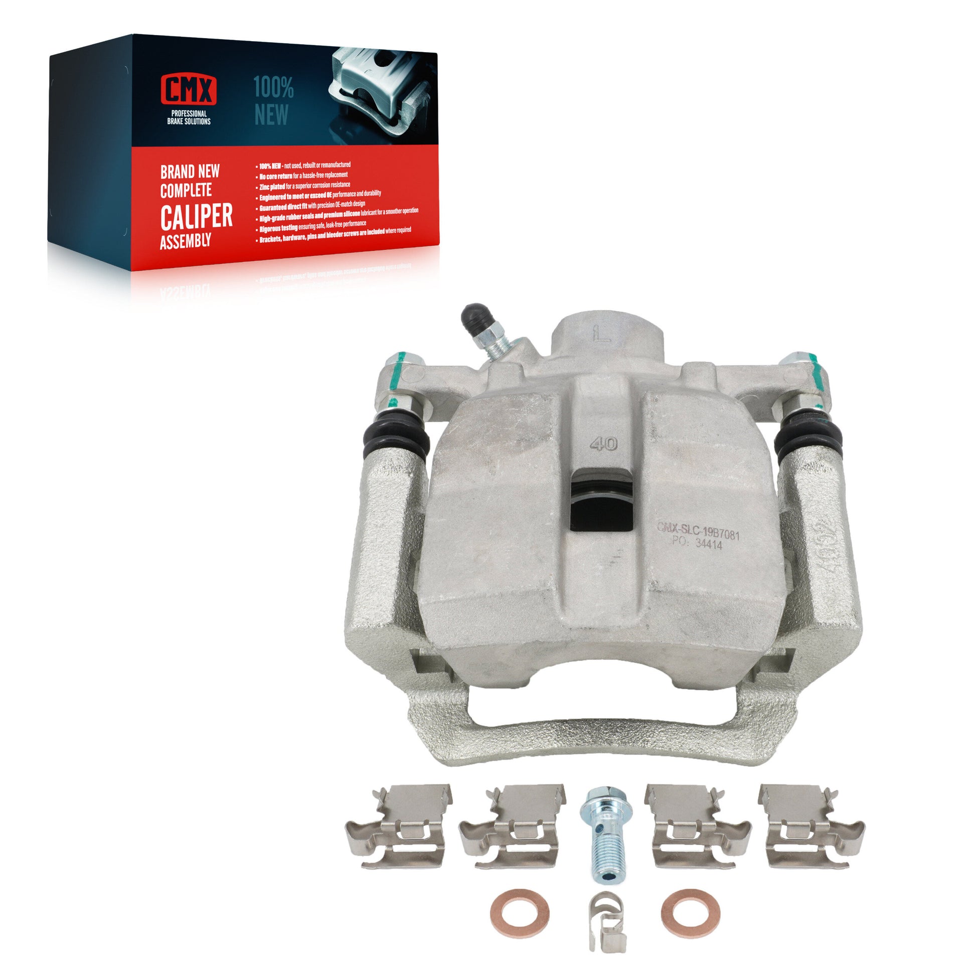 CMX SLC-19B7081 Disc Brake Caliper for 2012-2020 Toyota Highlander, Lexus RX350, Lexus RX450h - Rear Left