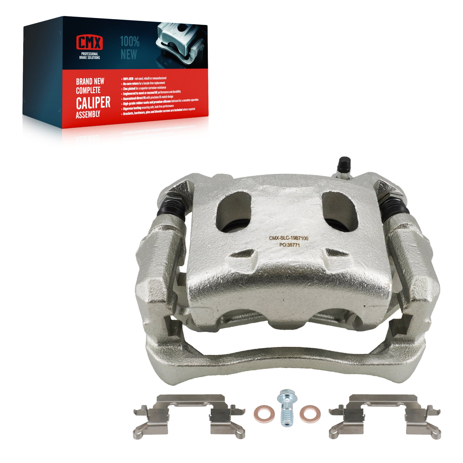 CMX SLC-19B7100 Disc Brake Caliper for 2013-2024 Nissan Murano, INFINITI QX60, INFINITI JX35 - Front Left