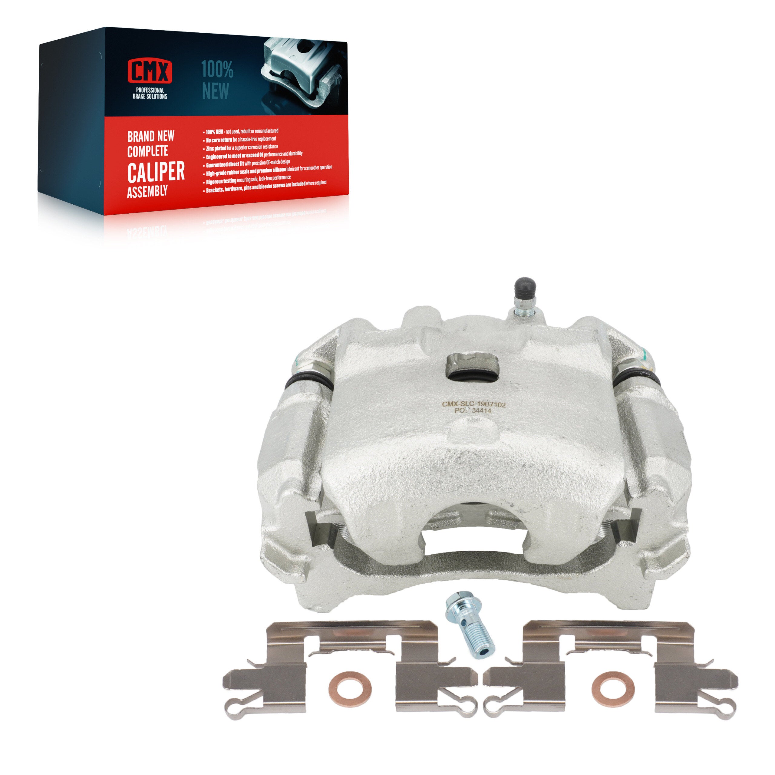 CMX SLC-19B7102 Disc Brake Caliper for 2013-2021 Nissan LEAF, Nissan Altima - Front Left